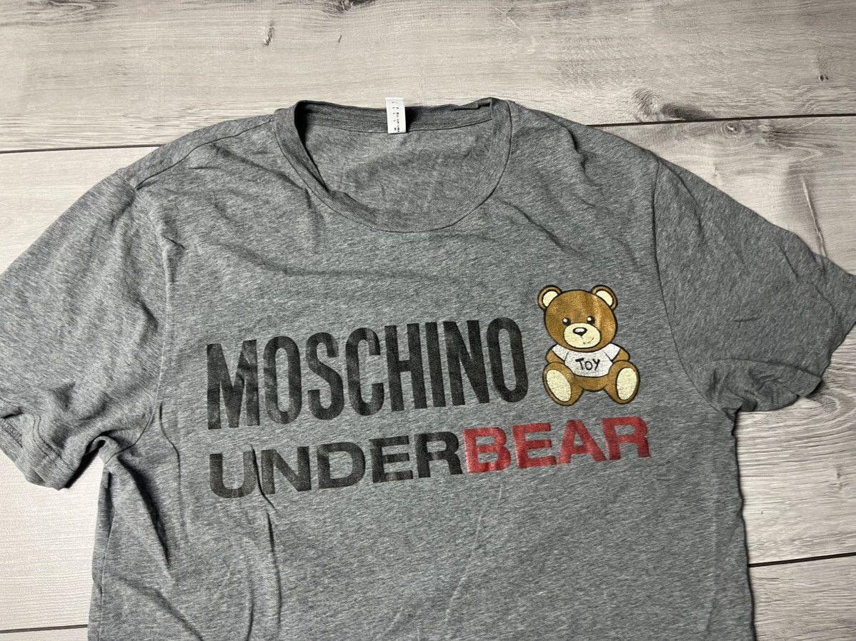 Moschino Moschino Under Bear T-shirt logo size Large Size US L / EU 52-54 / 3 - 3 Thumbnail
