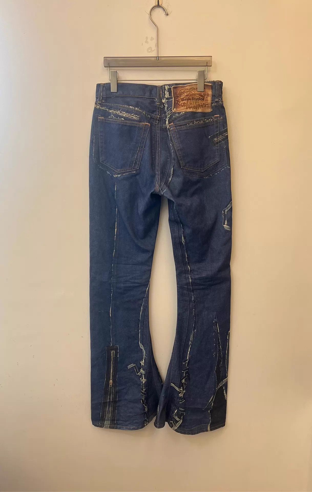 Acne Studios Acne Studios 2024M Heavy 3D Print Flare Pants 46 Size 34" / US 12 / IT 48 - 2 Thumbnail