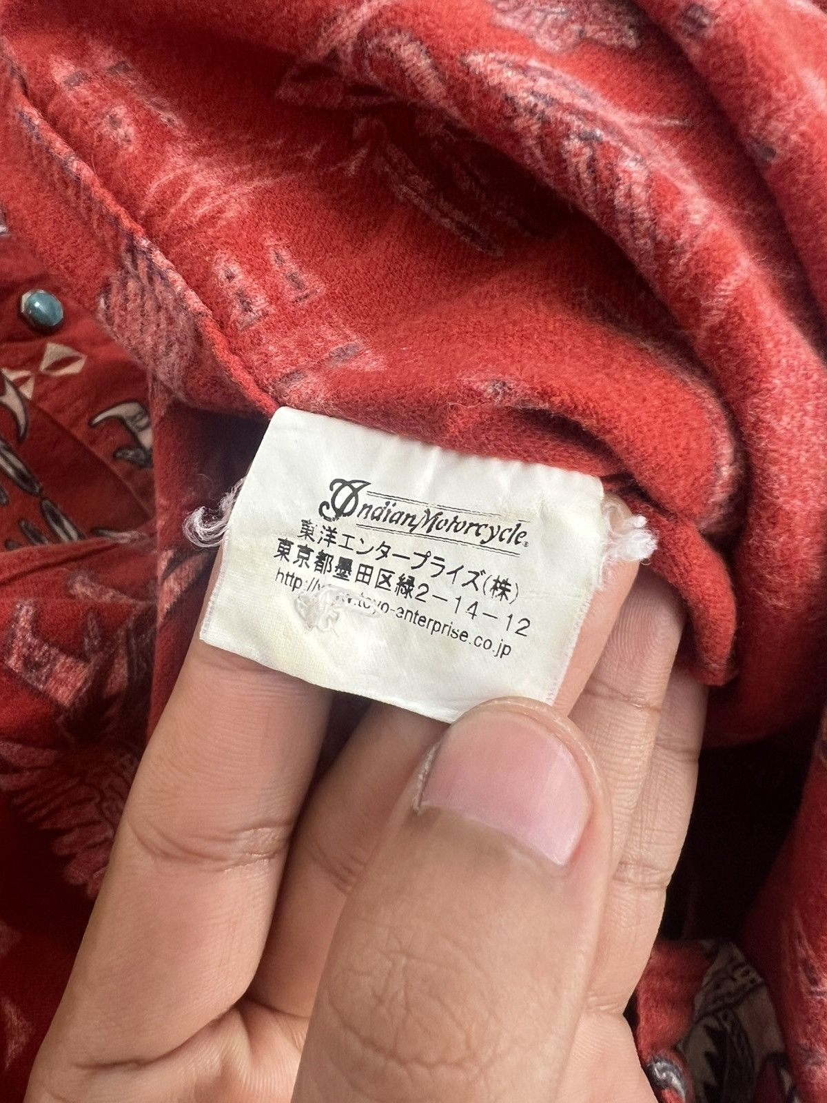 Buzz Rickson's × Indian Motorcycle × Toyo Enterprises Indian Motorcycle Native Ancient Egypt Turquoise Western Jkt Size US L / EU 52-54 / 3 - 8 Thumbnail