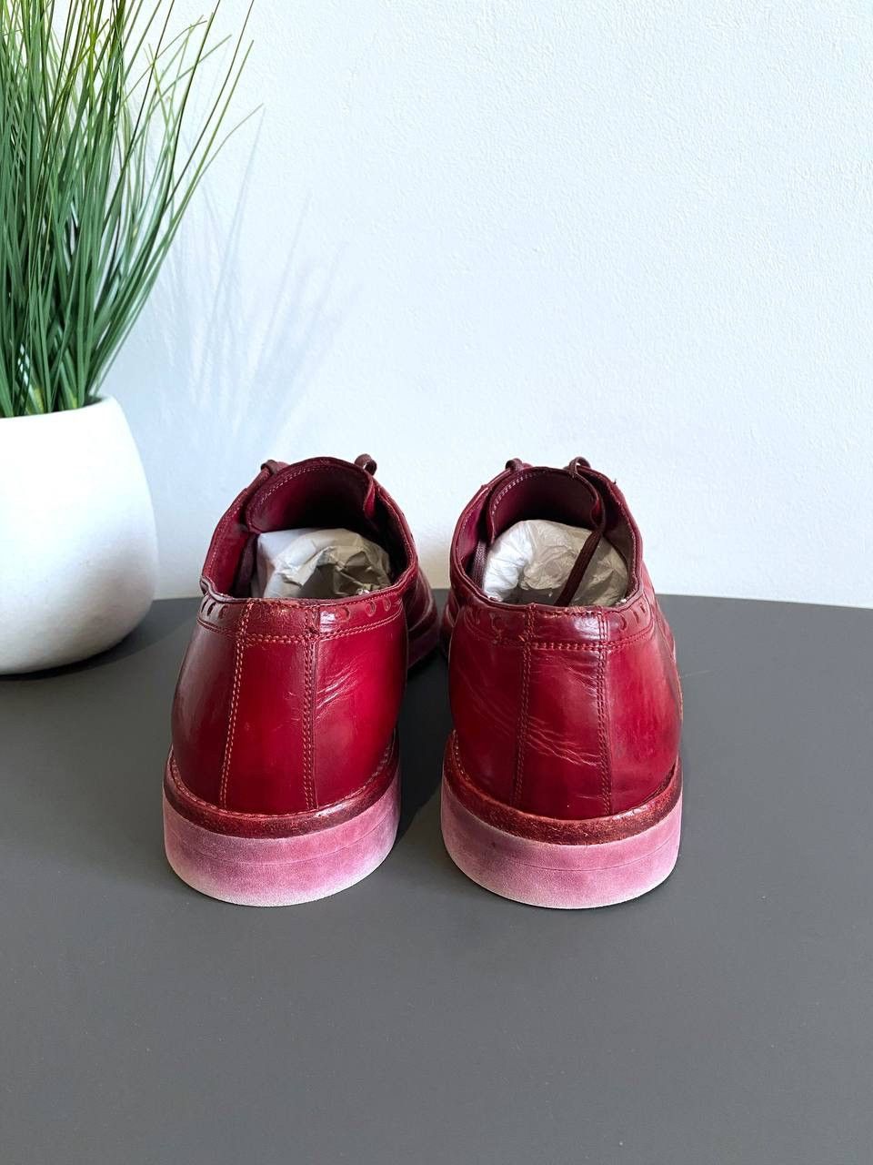 Dolce & Gabbana Dolce&Gabbana Men’s Shoes Red Leather Made in Italy, EU 41 Size US 8 / EU 41 - 6 Thumbnail