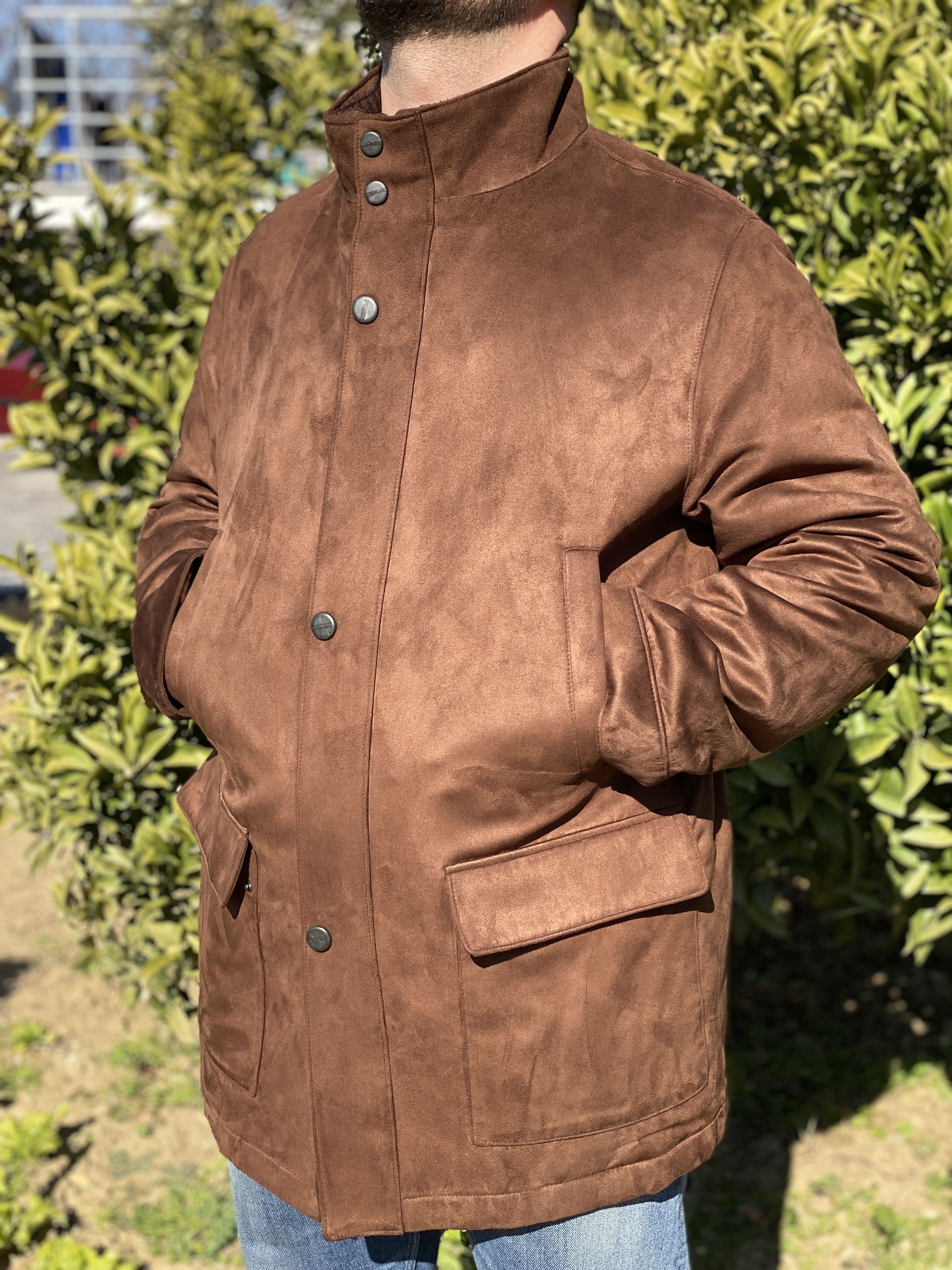 Corneliani Corneliani ID Suede Look Technical Field Jacket Coat 52 R Size US L / EU 52-54 / 3 - 10 Thumbnail