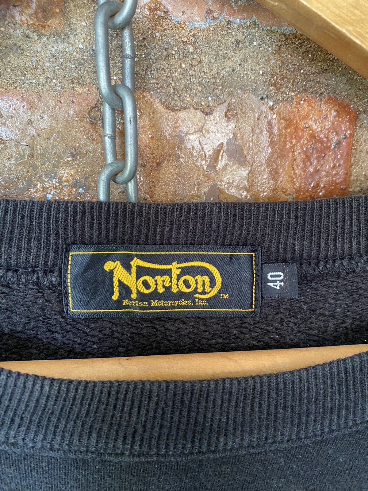Japanese Brand Vtg Norton Pin up girl sex logo Rare Size US M / EU 48-50 / 2 - 12 Thumbnail