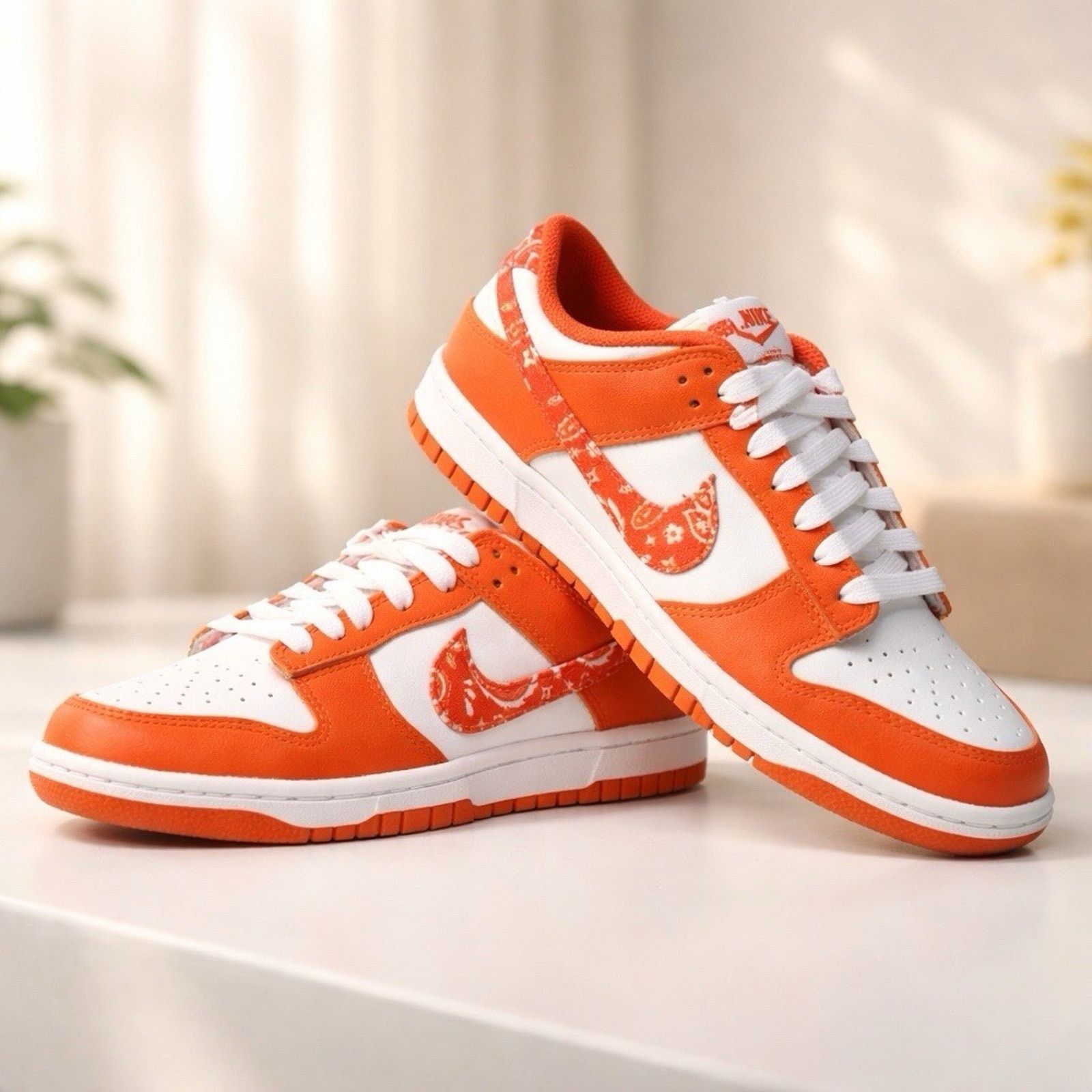 Nike Nike Dunk Low Essential Paisley Pack Orange - DH4401-103 Size US 7 / IT 37 - 1 Thumbnail