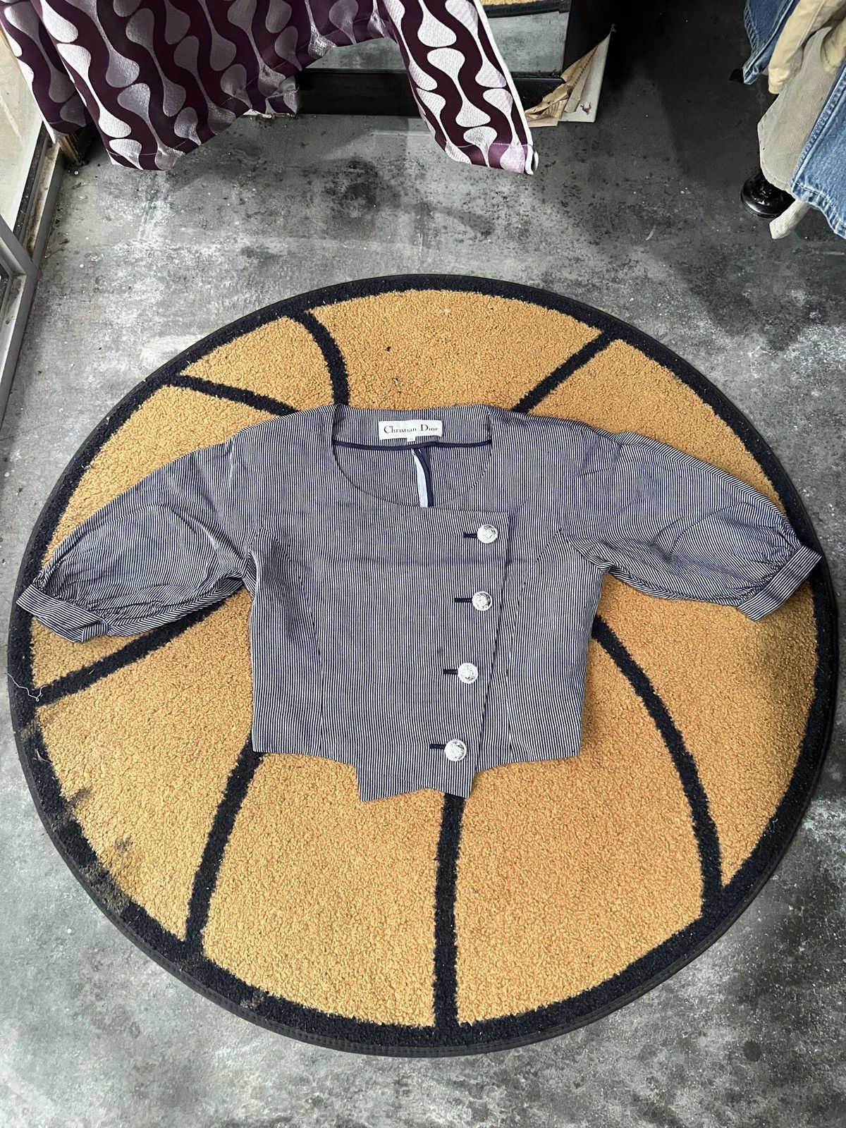 Christian Dior Monsieur 🔥Vintage Christian Dior Button Up Cropped Shirt Size S / US 4 / IT 40 - 1 Thumbnail