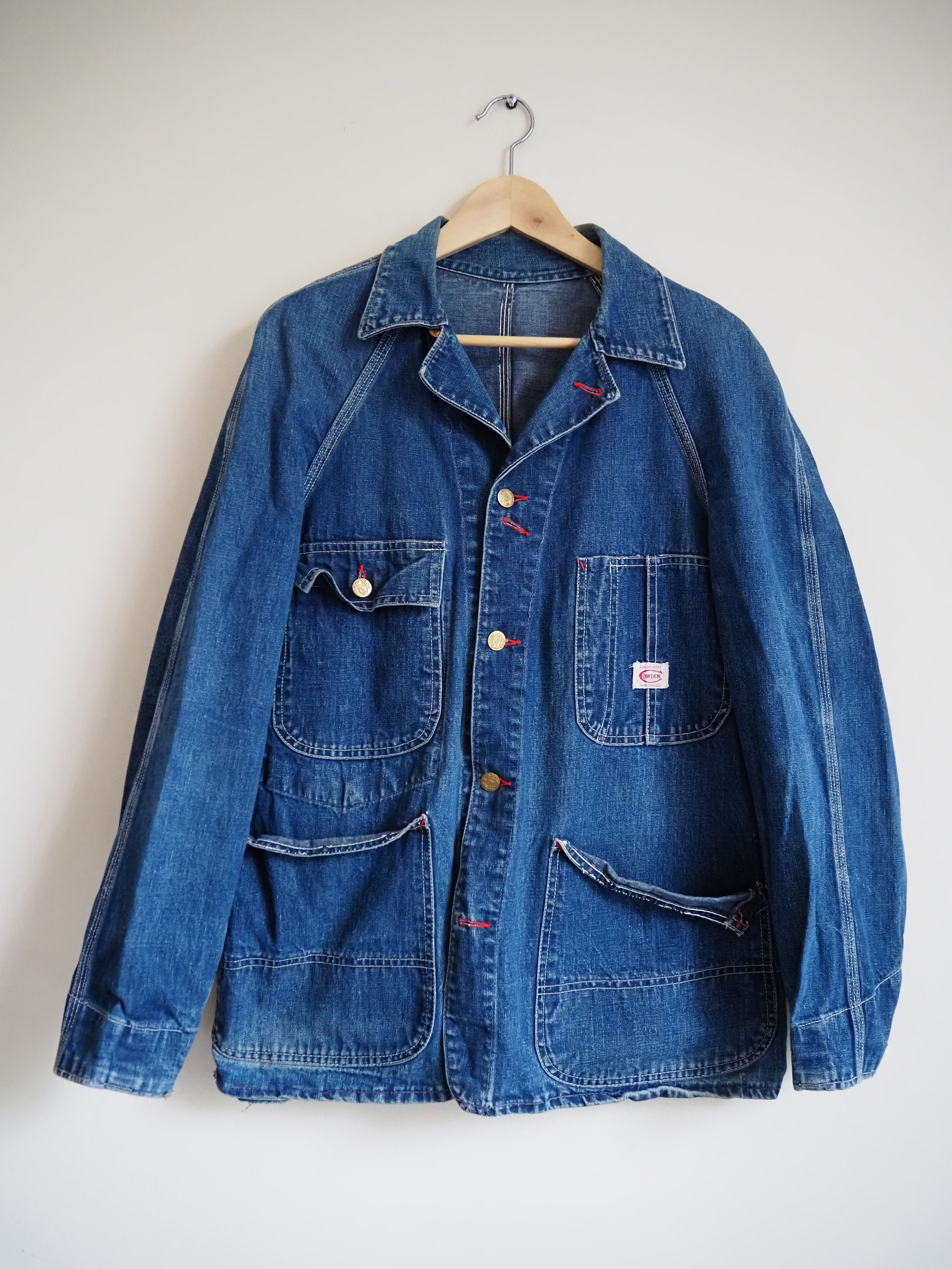 WWⅡ４０ｓ UNION MADE SANFORIZED　カバーオールジャケット Vintage Vintage 1950s Cowden Sanforized Denim Chore/Barn Coat