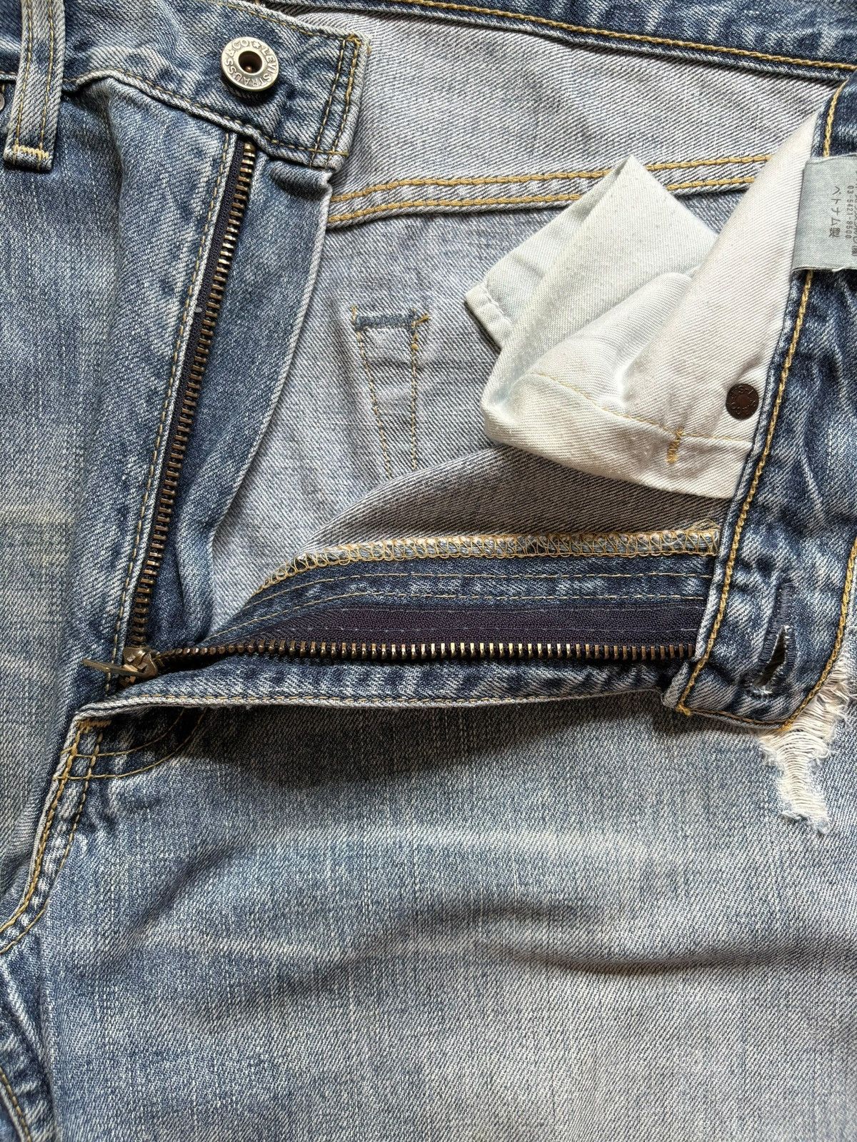 Levi's Vintage 90s Levis 503 Blue Wash Distressed Baggy Jeans Size US 33 - 9 Thumbnail