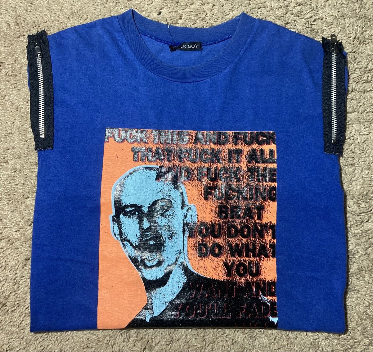 Japanese Brand 1998 Milk Boy Punk Fuck This That Hardcore Zipper Sex 90s Size US M / EU 48-50 / 2 - 1 Thumbnail