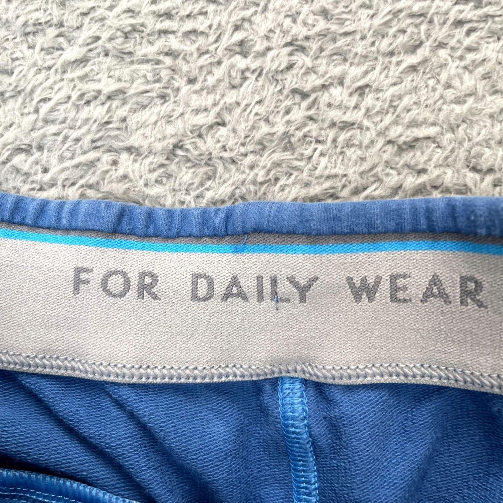 Vintage Mack Weldon Sweat Mens S Blue Short Ace French Terry Lined Cotton Drawstring Size US 29 - 4 Thumbnail