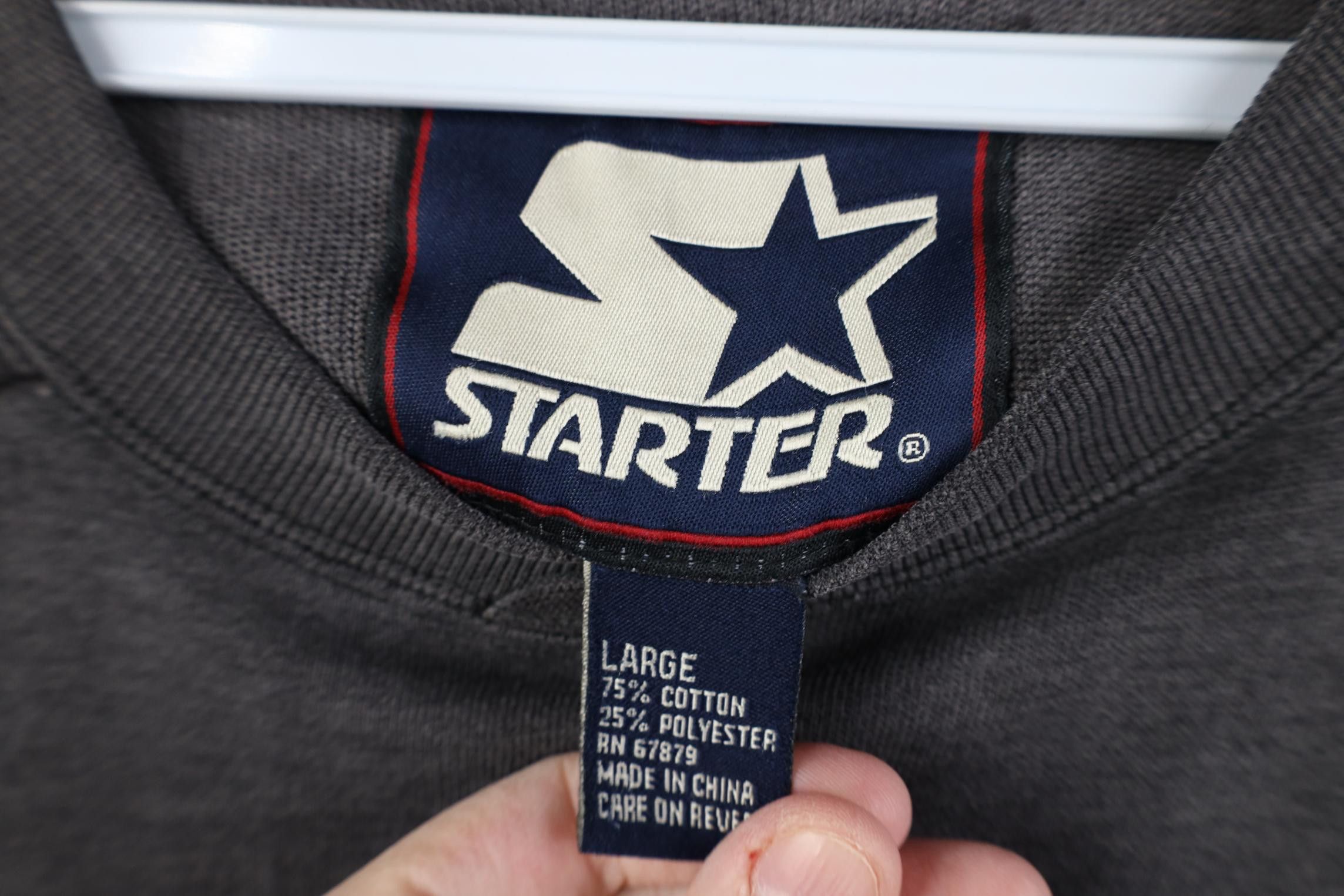 Starter Vintage 90s Starter Script Brooklyn New York Sweatshirt Size US L / EU 52-54 / 3 - 8 Thumbnail