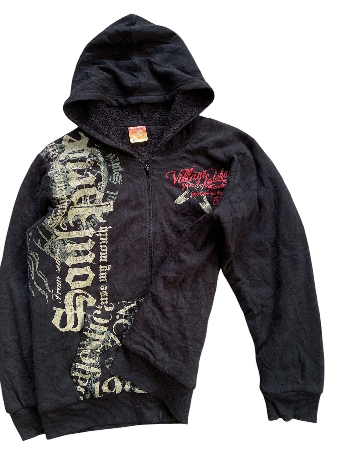 Japanese Brand BEAUMERE SHERPA POEM ZIP HOODIE Size US L / EU 52-54 / 3 - 3 Thumbnail