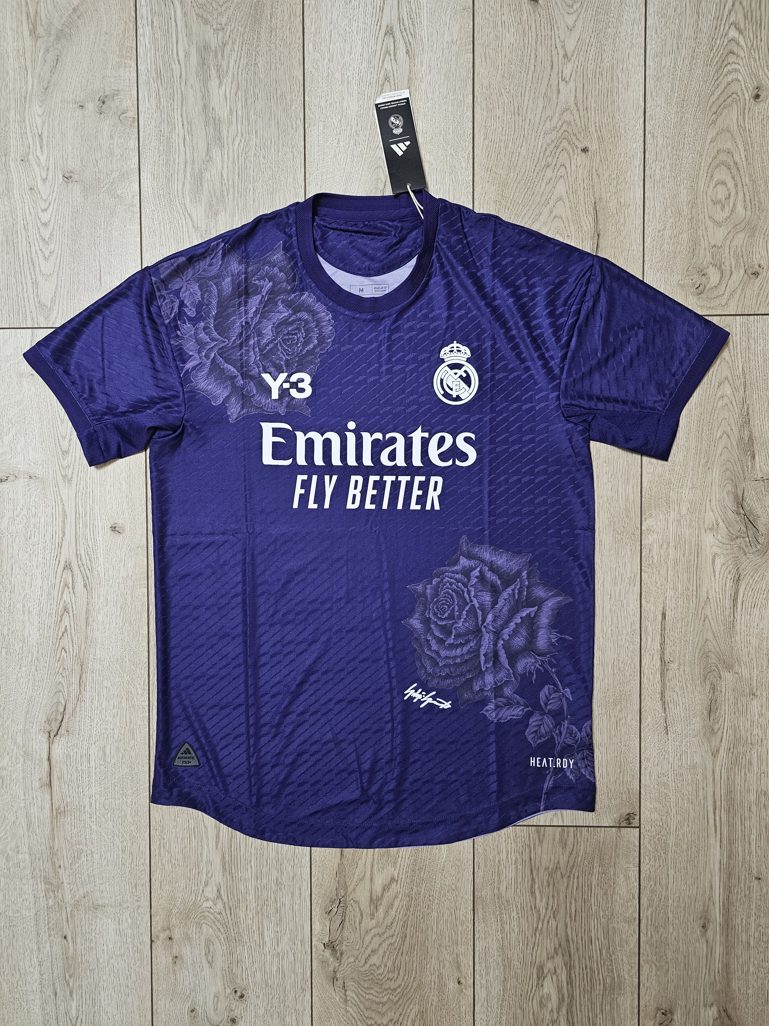 Adidas REAL MADRID 2023 2024 Y-3 PURPLE 4TH FOOTBALL SOCCER JERSEY Size US M / EU 48-50 / 2 - 1 Thumbnail
