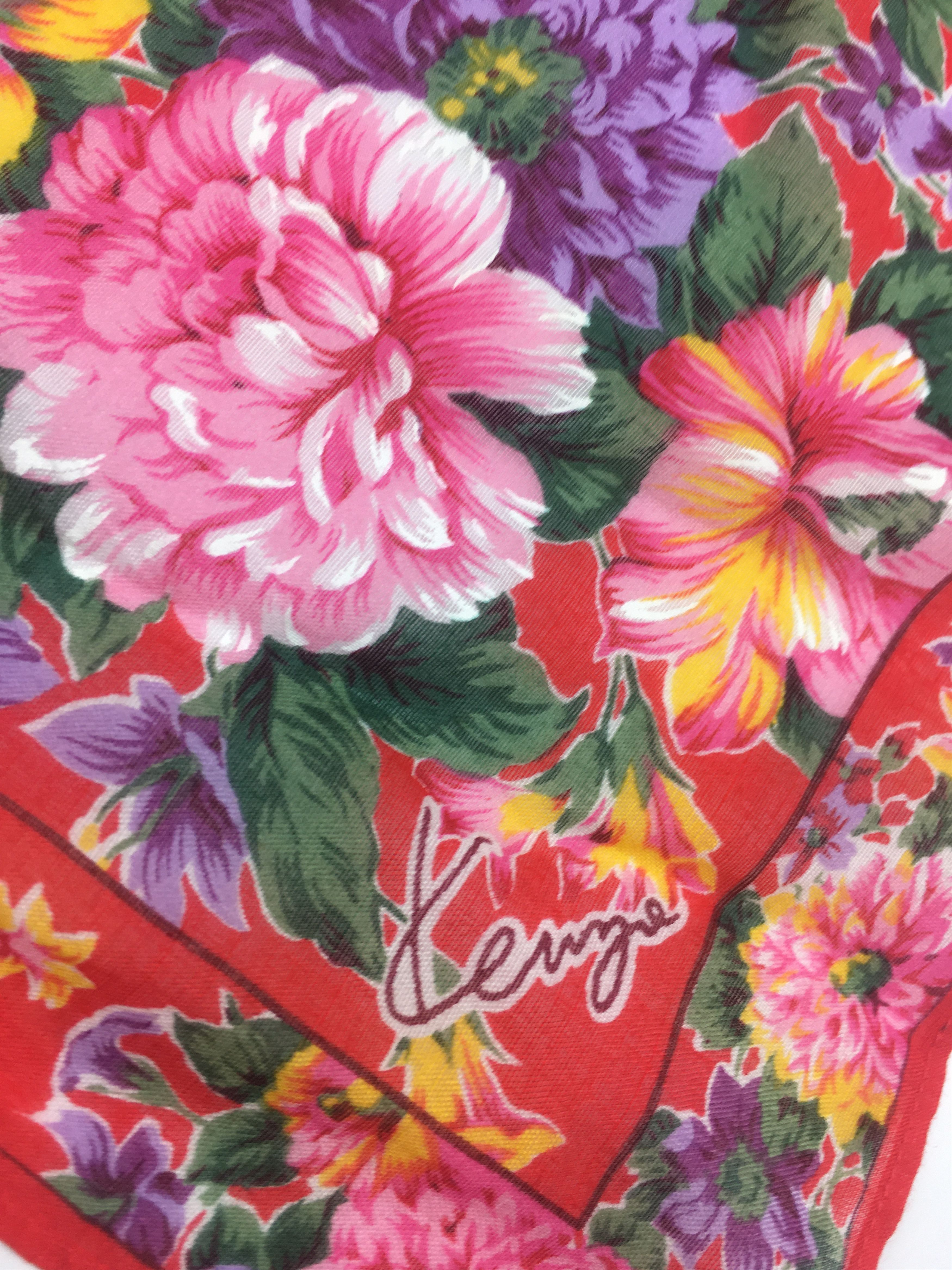 Kenzo Vintage Kenzo Handkerchief / Bandana / Neckerchief HKC0159 Size ONE SIZE - 4 Thumbnail