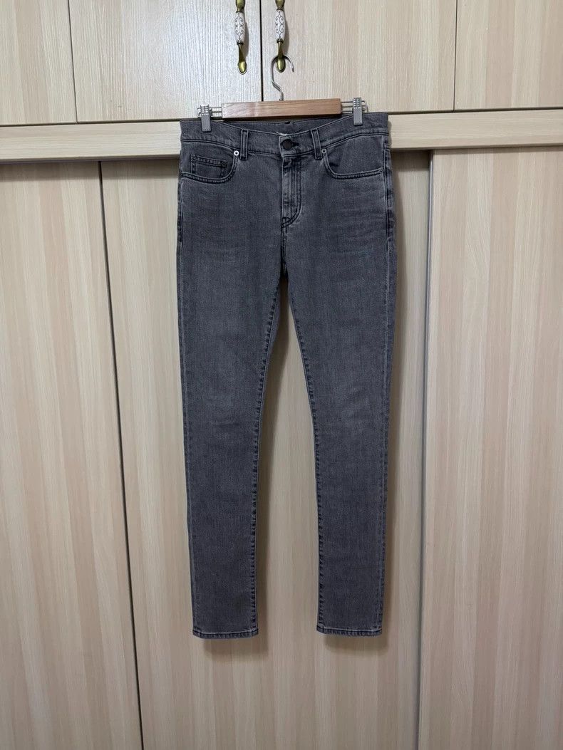 Saint Laurent Paris Saint Laurent Washed Gray Denim Jeans Size US 30 / EU 46 - 1 Thumbnail