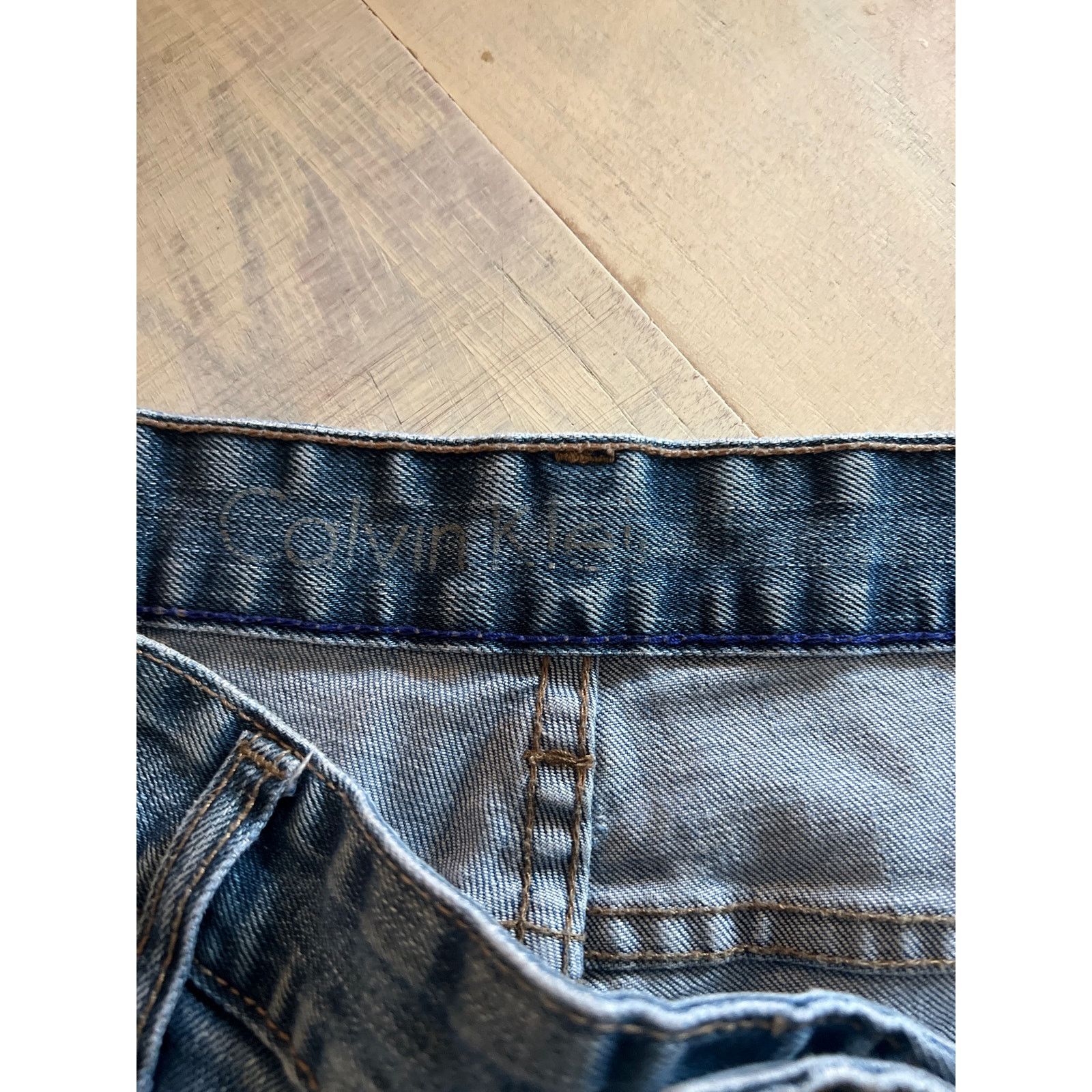 Calvin Klein CALVIN KLEIN SLIM STRAIGHT MENS JEANS 34/30 Size US 34 / EU 50 - 7 Thumbnail
