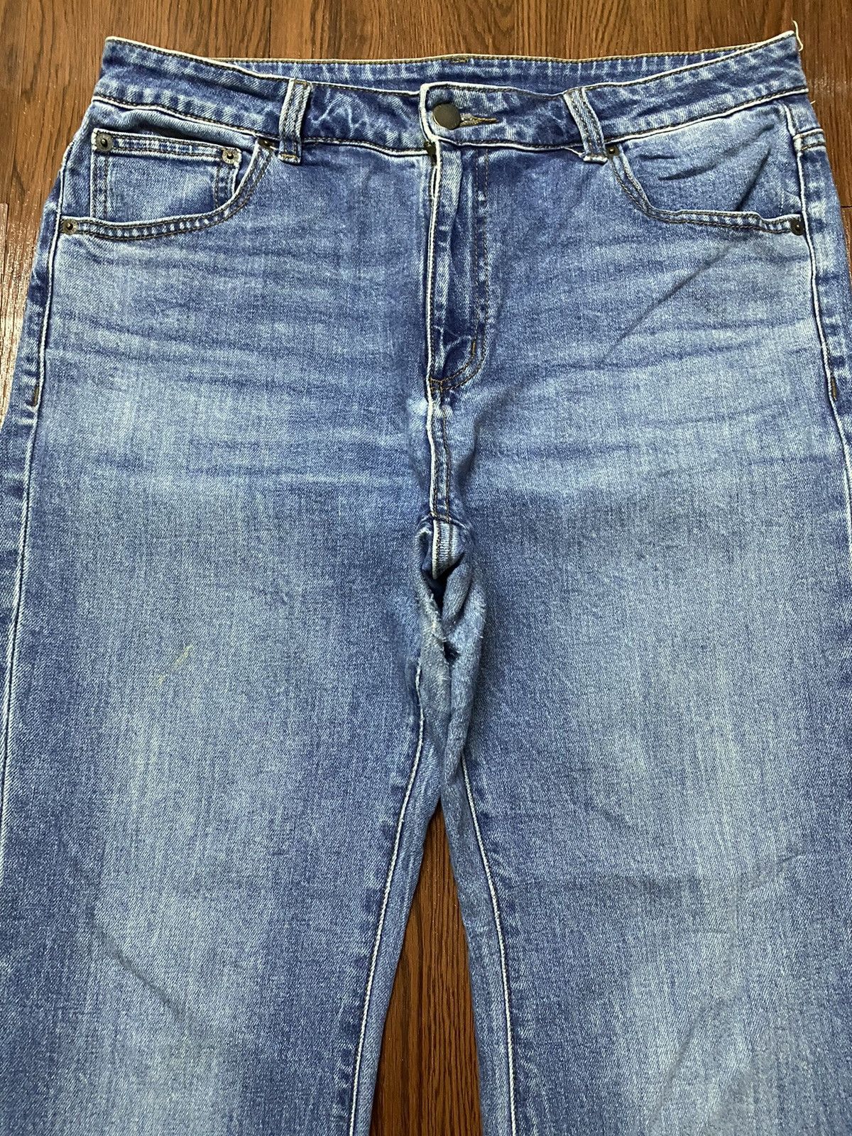 Japanese Brand Vintage Japanese Brand Blue Wash Flare Jeans Size US 32 / EU 48 - 3 Thumbnail