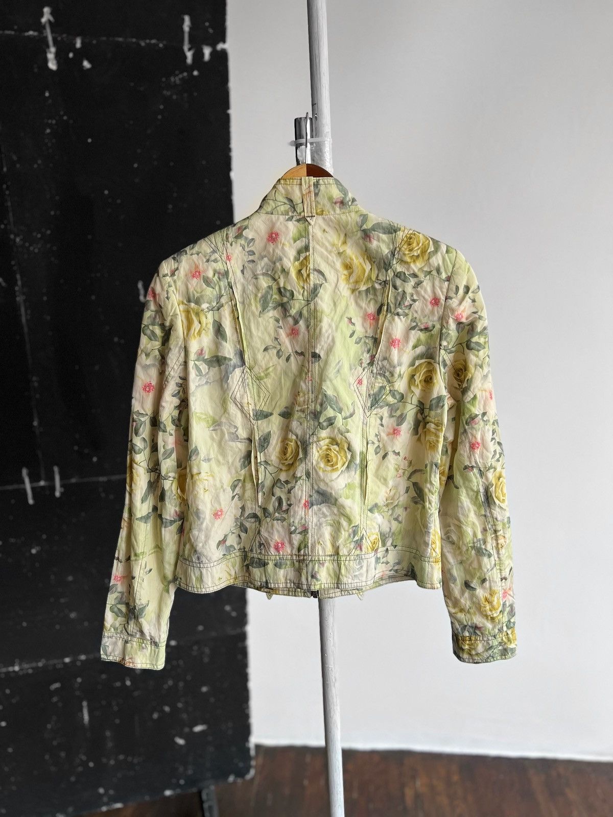 Designer × Other Tuzzi Womens Floral Full Zip Long Sleeve Jacket Pockets Size S / US 4 / IT 40 - 3 Thumbnail