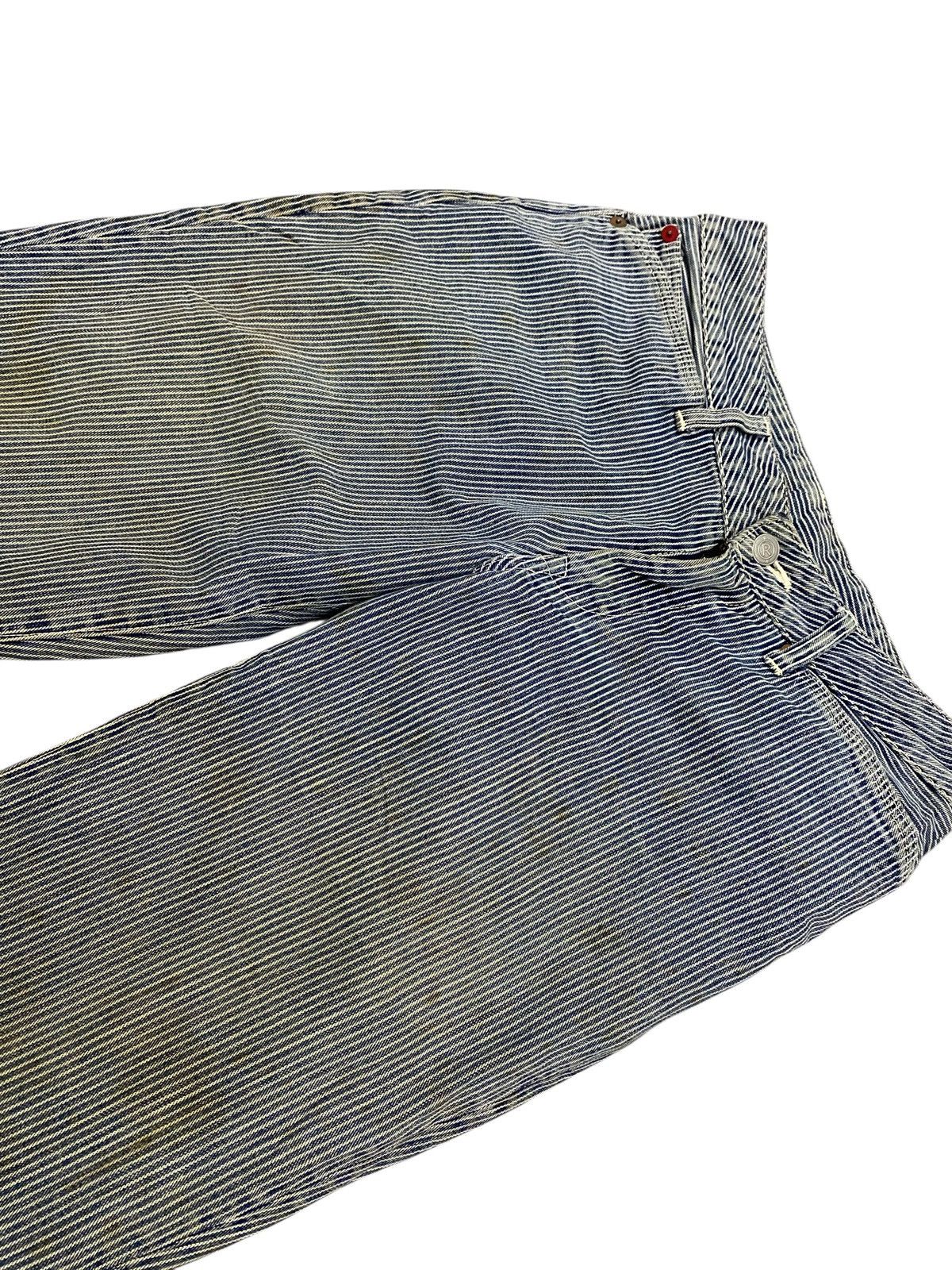 45rpm 45rpm Studio Japan Indigo Hickory Stripe Workwear Denim Pant Size US 29 - 3 Thumbnail