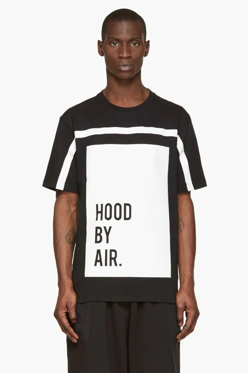 Hood By Air Hood by Air - S/S 15 - Stripe Logo Tee Size US L / EU 52-54 / 3 - 1 Thumbnail