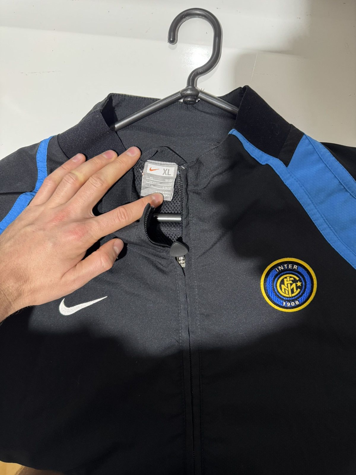 Nike × Vintage 2007 Inter Milan Nike Track Jacket vintage Training soccer Size US XL / EU 56 / 4 - 7 Thumbnail