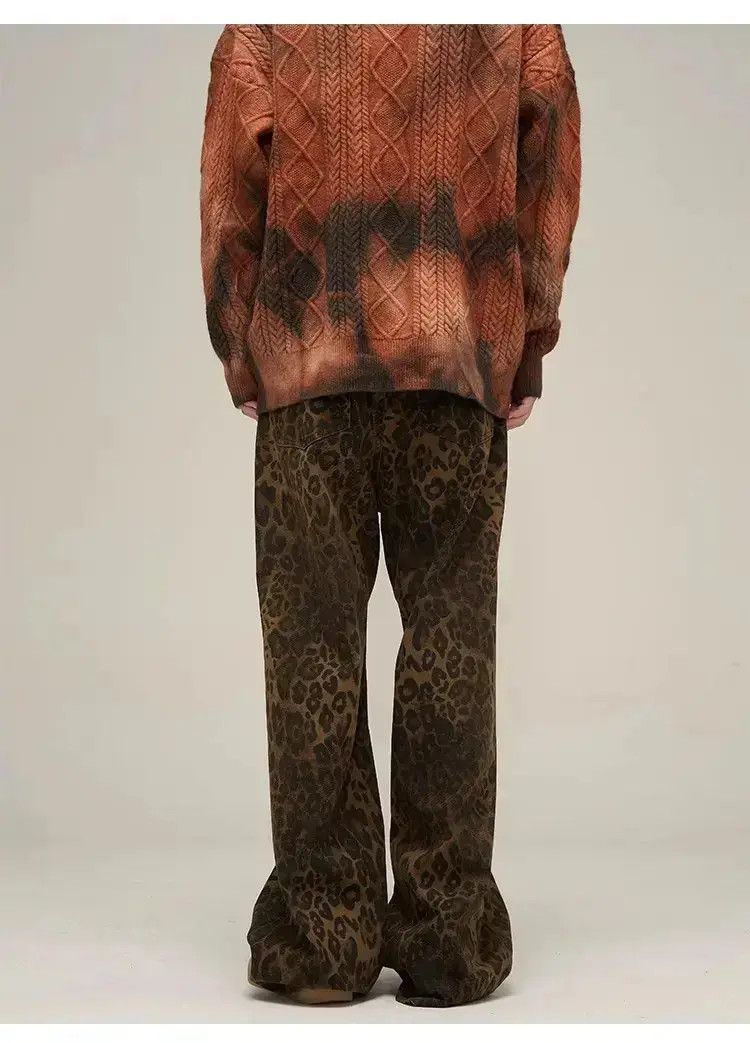 Japanese Brand Retro high street leopard print jeans Size US 32 / EU 48 - 6 Thumbnail