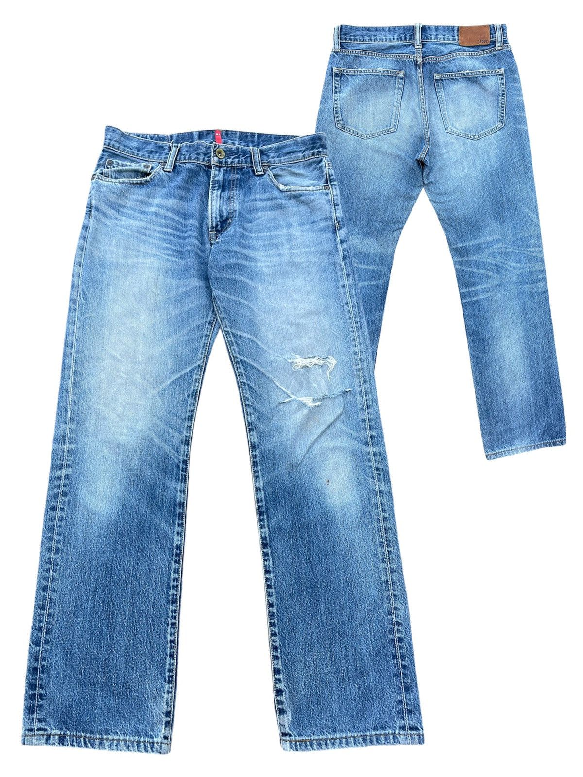 Japanese Brand × Uniqlo 🔥Japanese Brand Uniqlo Distressed Denim W32🔥 Size US 32 / EU 48 - 1 Thumbnail