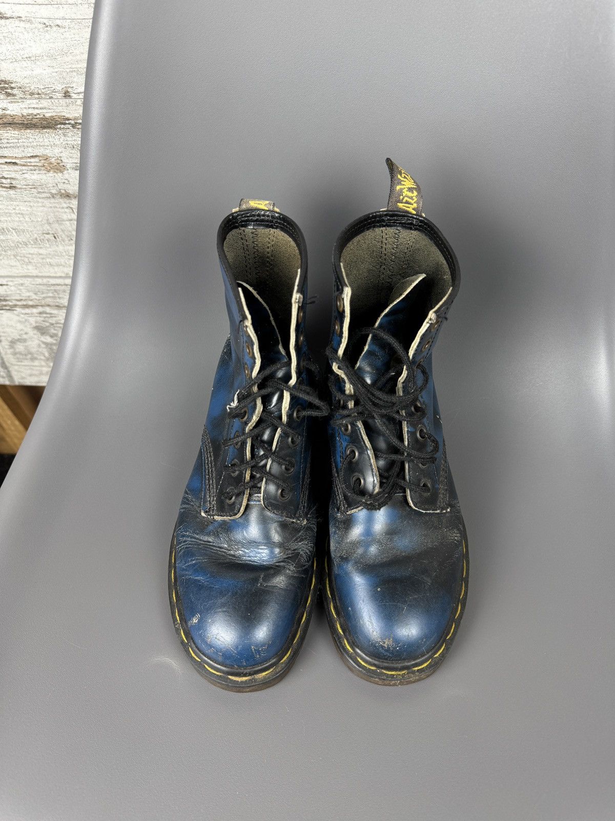 Dr. Martens × Vintage Women’s Vintage Dr.Martens sneakers hi top leather England Size US 7 / IT 37 - 8 Thumbnail