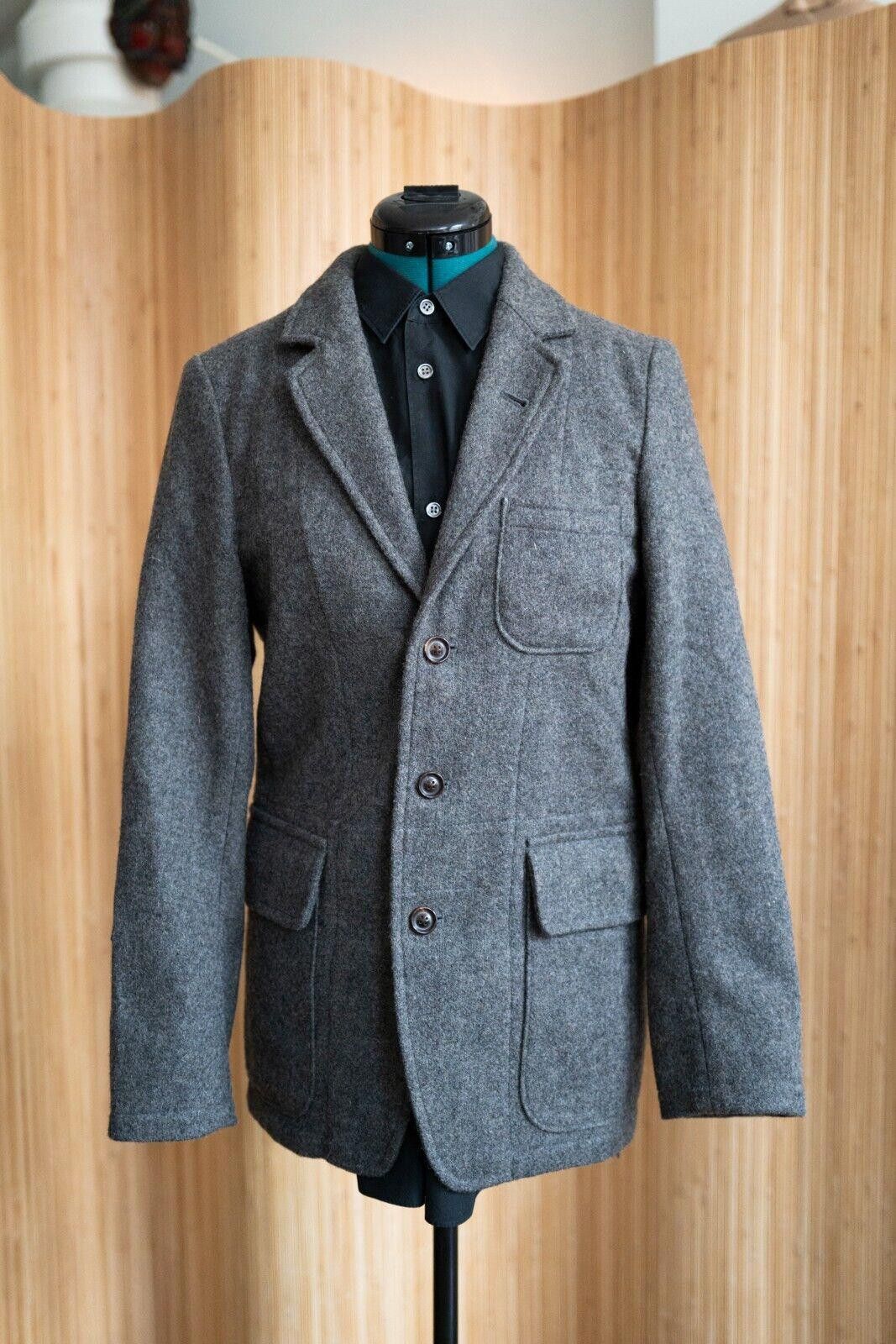 image of Nigel Cabourn Wool Gray Jacket Sz. Xs in Grey, Men's