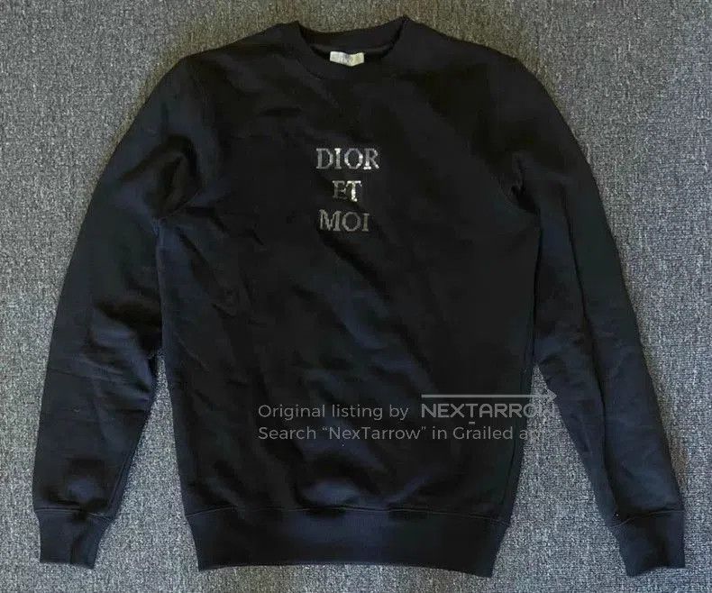 Dior Dior Black Sweatshirt with Scaled Logo. Size US XS / EU 42 / 0 - 2 Thumbnail