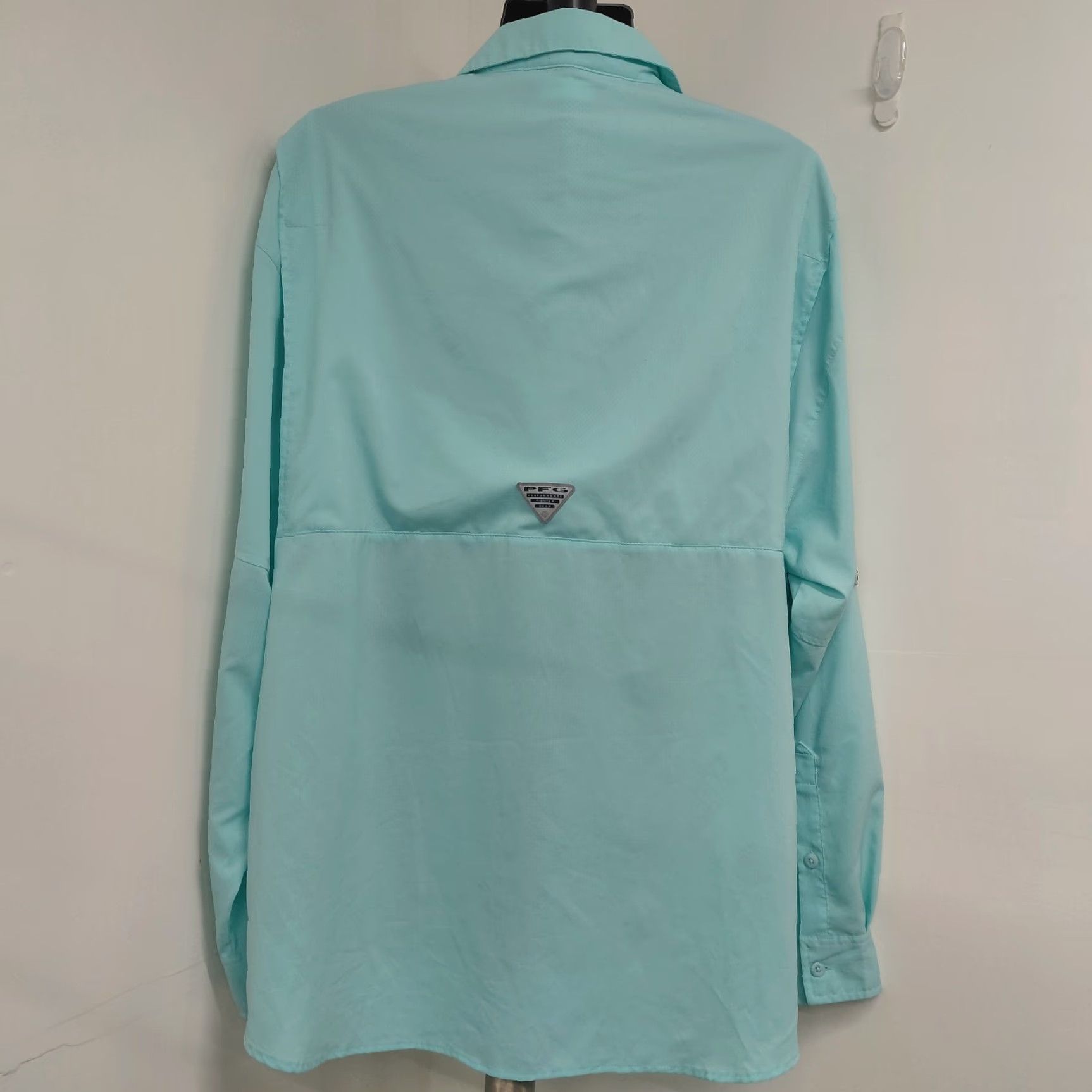 Vintage Columbia PFG Omni-Shade Shirt Men's XXL Seafoam Green Long Sleeve Button Up Size US XXL / EU 58 / 5 - 6 Thumbnail