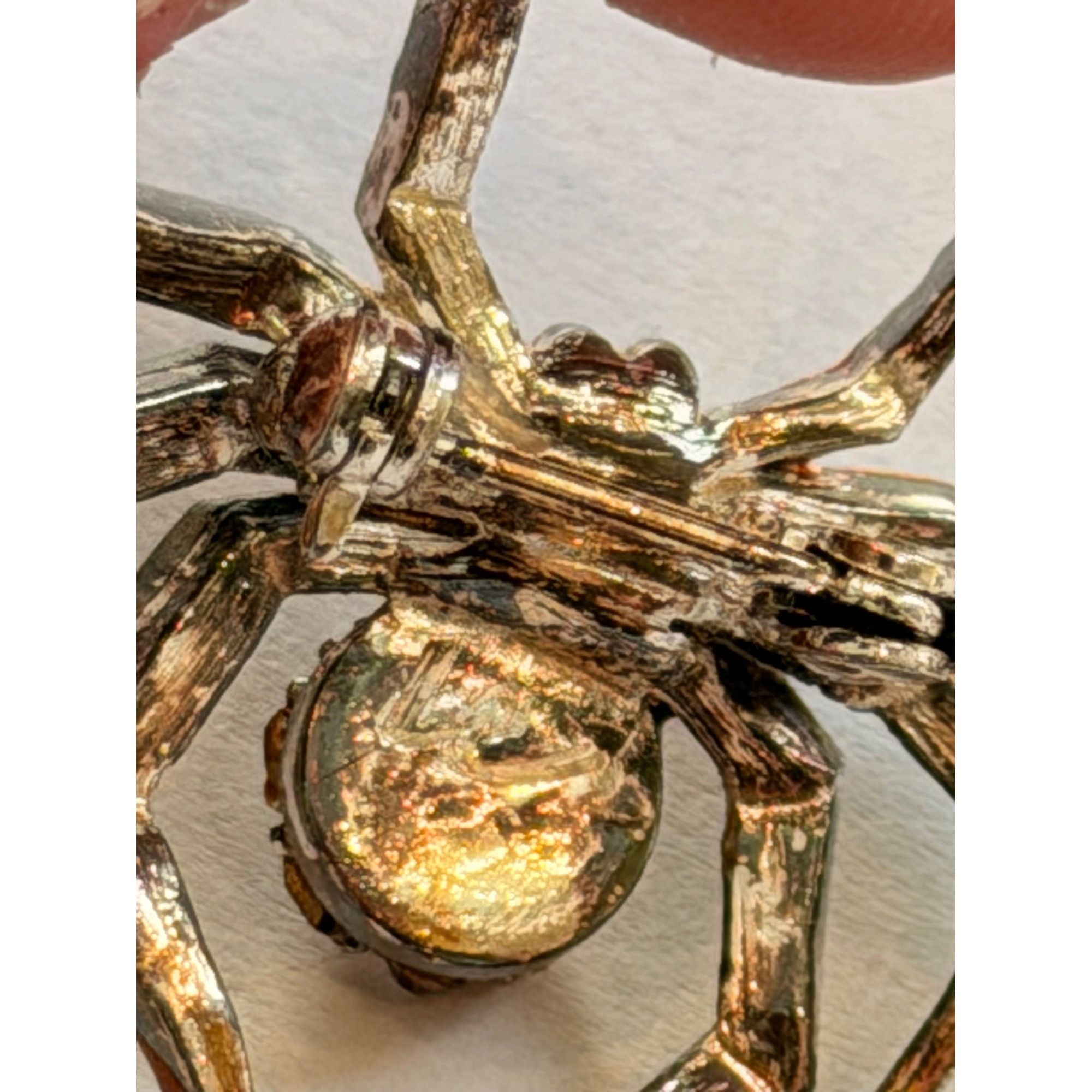 Other Spider-Shaped Rhinestone Brooch With Amber & Clear Crystals Size ONE SIZE - 2 Thumbnail
