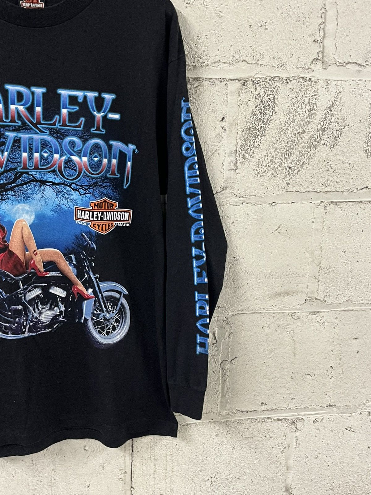 Harley Davidson Harley longsleeve shirt y2k sleeve hits skater streetwear Size US L / EU 52-54 / 3 - 4 Thumbnail