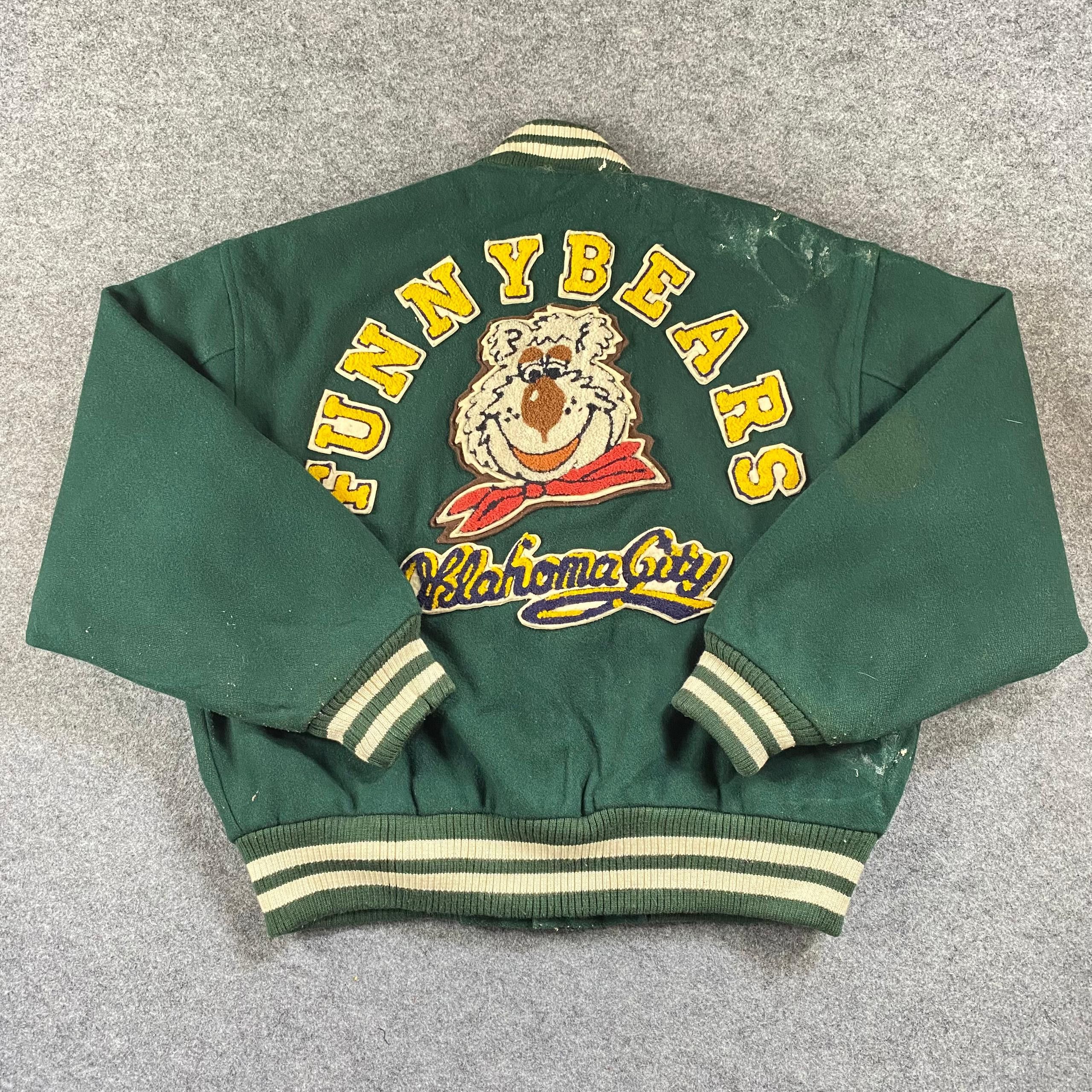 If Six Was Nine Vintage Funny Bears Yokohama City Varsity Jacket Size US L / EU 52-54 / 3 - 4 Thumbnail
