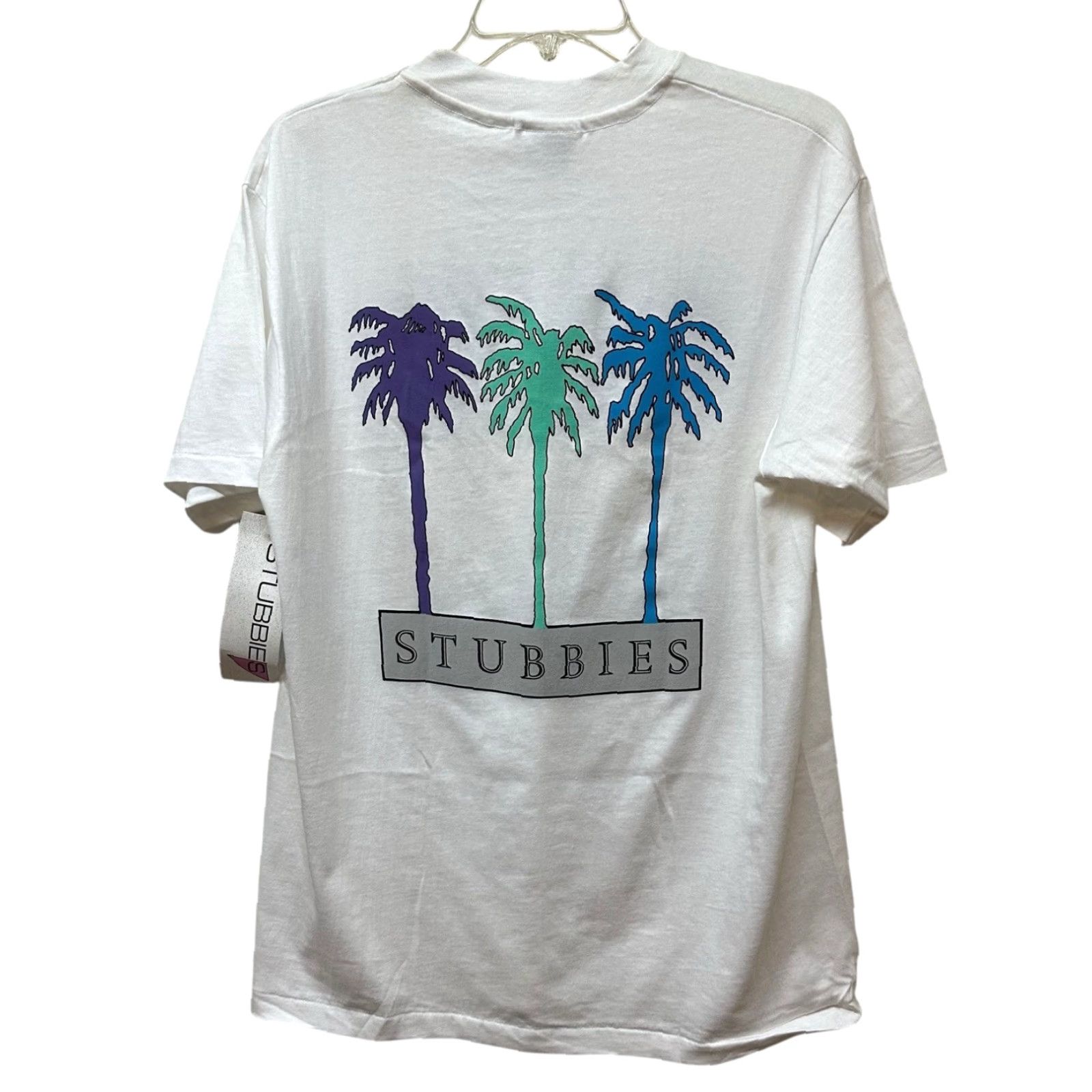 Vintage VINTAGE Stubbies Surf California Palm Trees Graphic T-shirt Single Stitch Size L Size US L / EU 52-54 / 3 - 3 Thumbnail