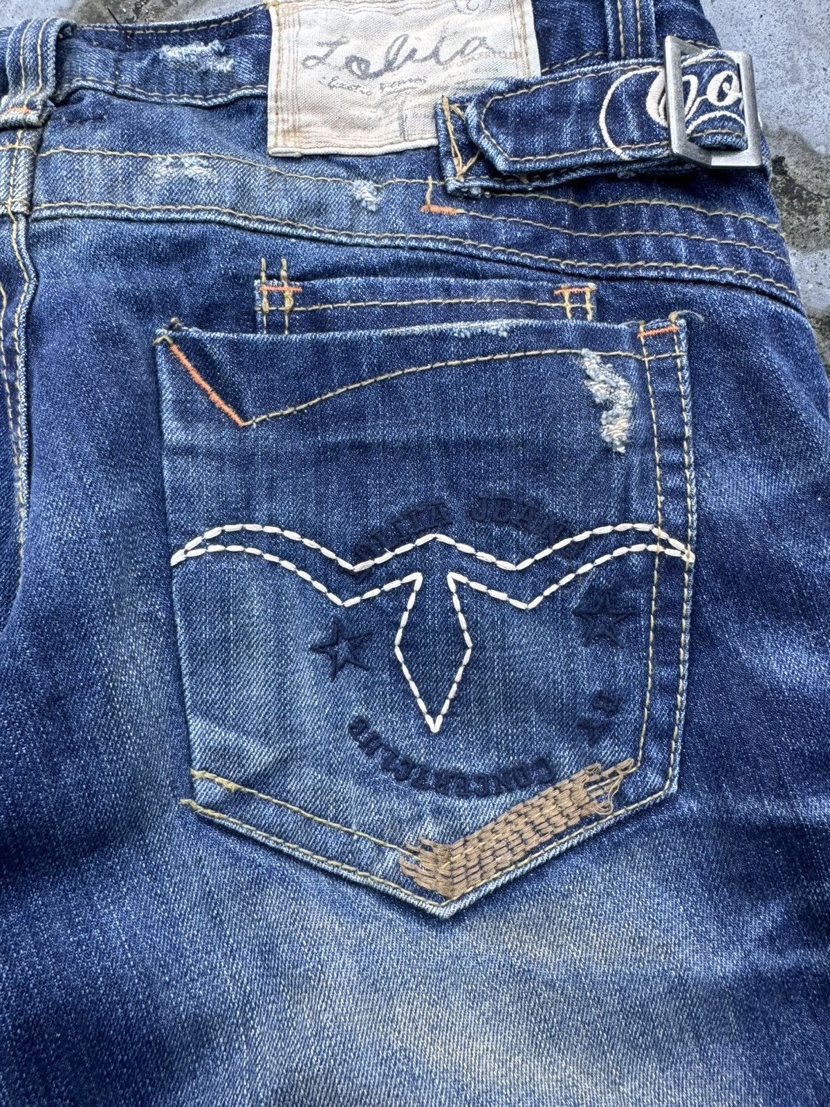 If Six Was Nine LOLITA JEANS Distressed Denim Size 34 Size US 34 / EU 50 - 9 Thumbnail