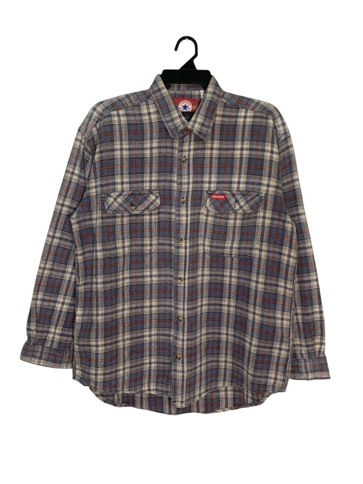Converse Rare Design Vintage Converse Double pockets Button Ups Shirt Size US L / EU 52-54 / 3 - 1 Thumbnail