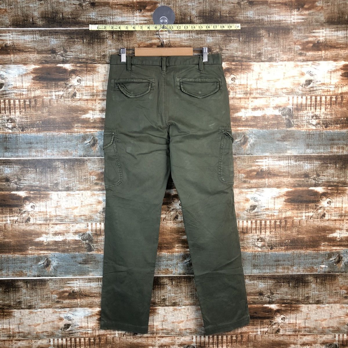 Japanese Brand DLL Uniqlo Green Cargo Multipocket Pants #C650 Size US 30 / EU 46 - 13 Thumbnail
