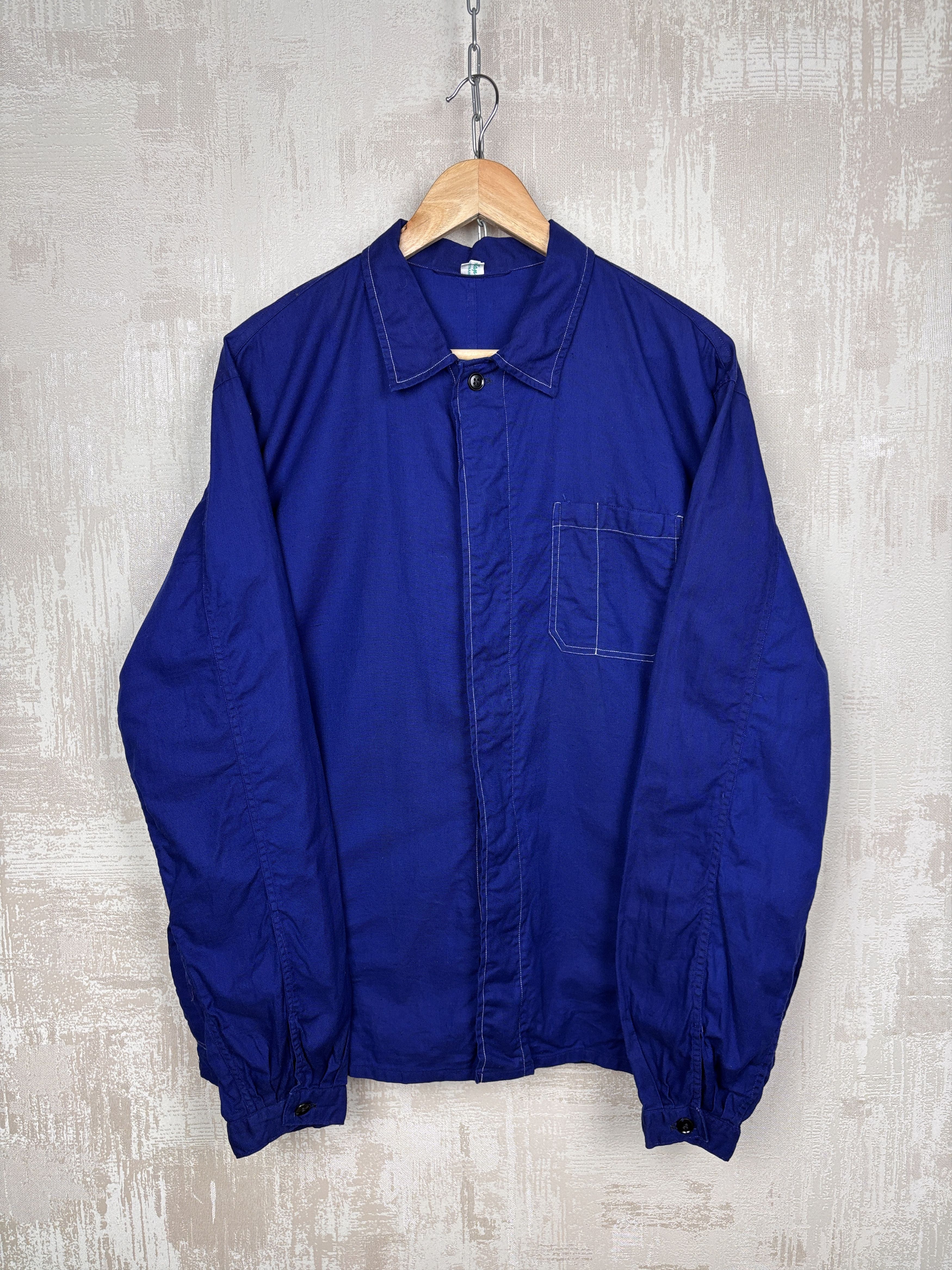 Le Laboureur Vintage Locontap Indigo Blue Work Jacket Chore French Size US L / EU 52-54 / 3 - 10 Thumbnail