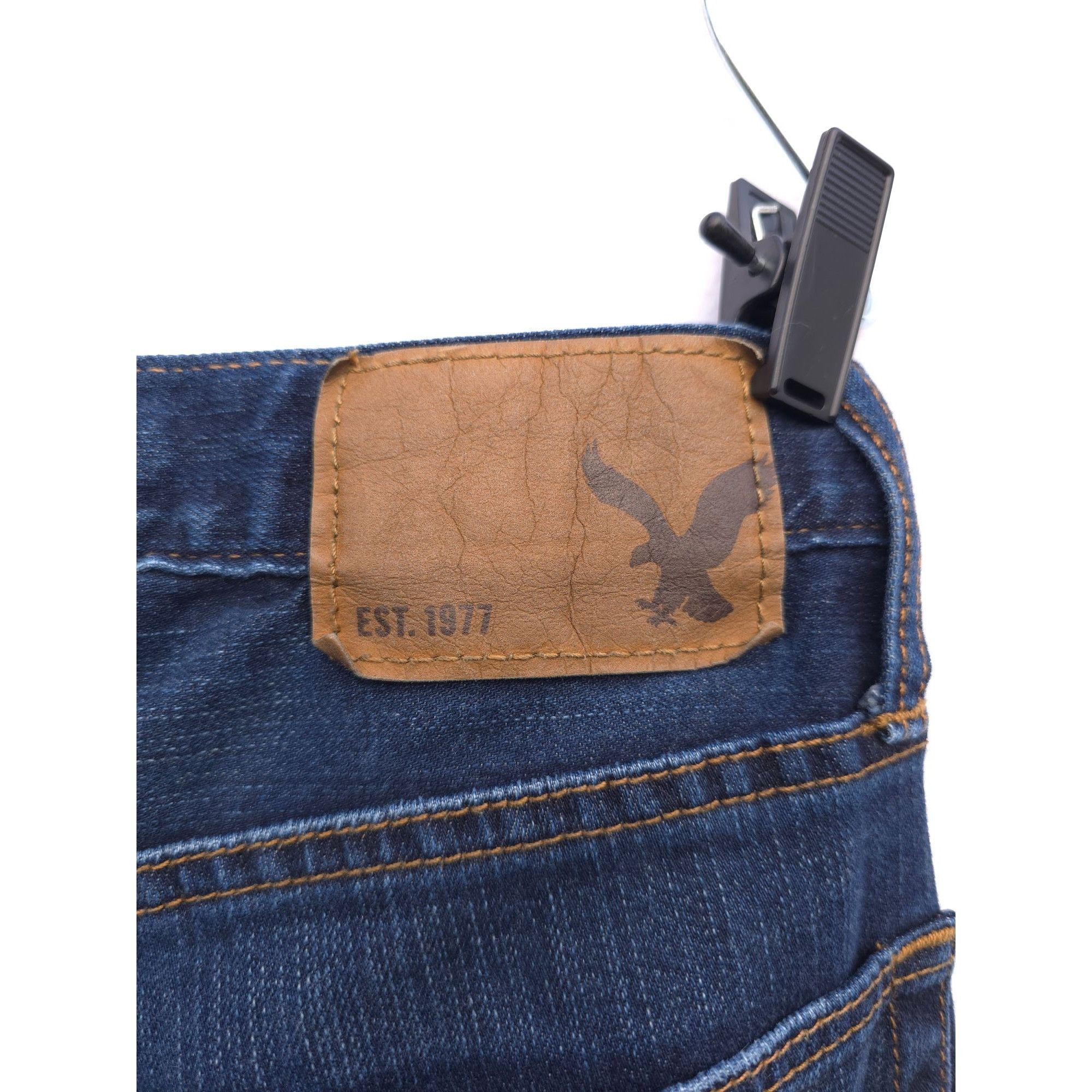 American Eagle Outfitters American Eagle Outfitters Slim Fit Mens Jeans 31/30 Dark Was Size US 31 - 7 Thumbnail