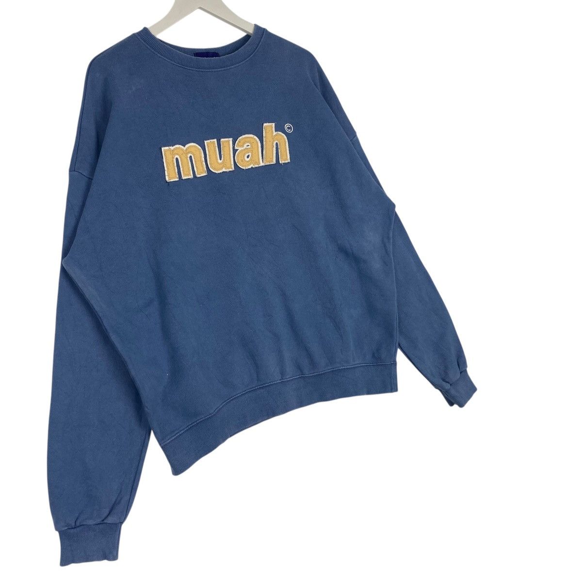 Other Vintage Muah Big Logo Printed Sweatshirt NavyBlue Size XL Size XL / US 12-14 / IT 48-50 - 3 Thumbnail