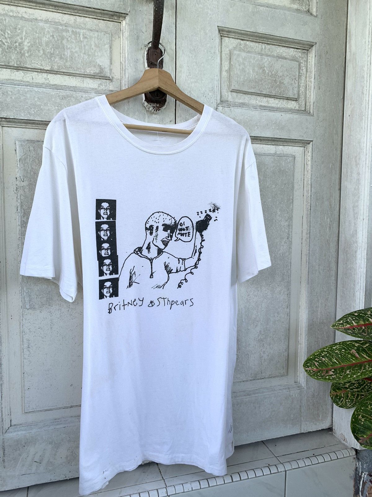 image of Archival Clothing x Insight Britney Spears Desinger in White, Men's (Size XL)