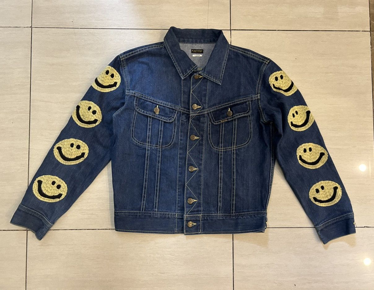 Kapital 2015 Kapital smiley denim trucker jacket Size US S / EU 44-46 / 1 - 11 Thumbnail