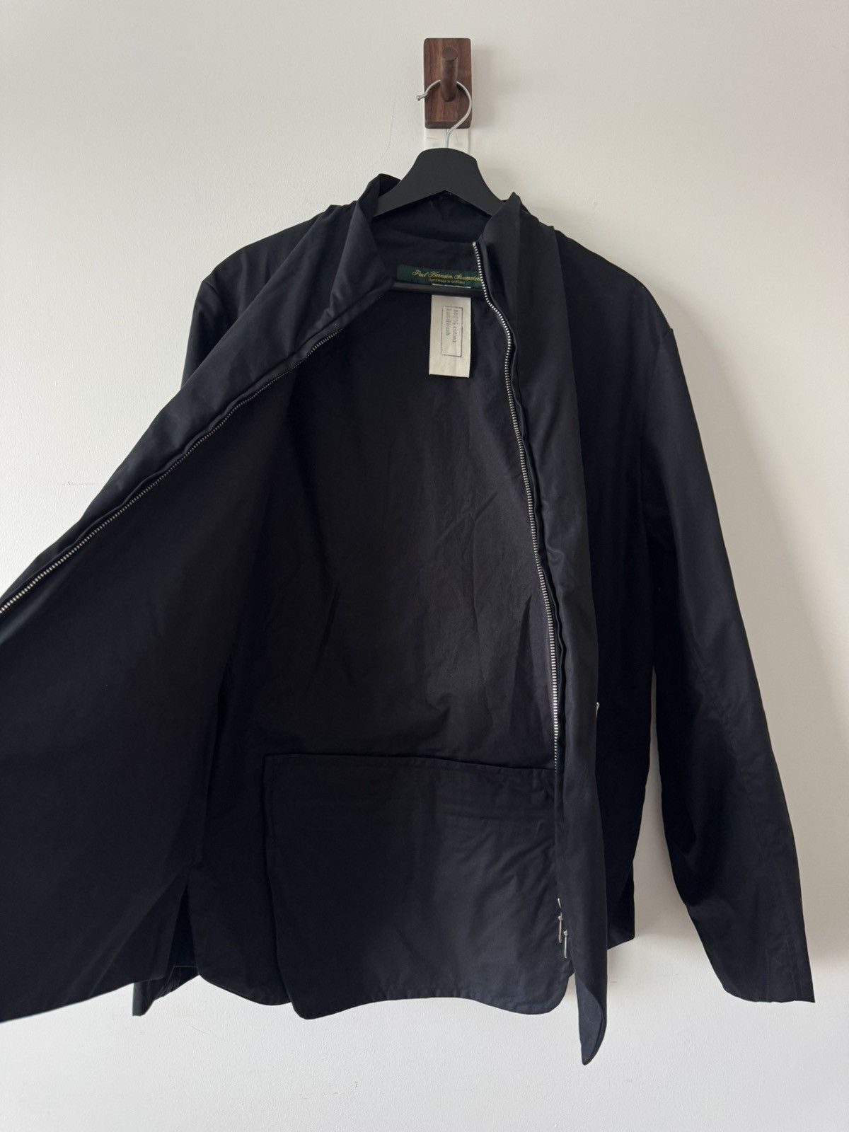 Paul Harnden Shoemakers Black Ventile Jerkin Size US L / EU 52-54 / 3 - 3 Thumbnail