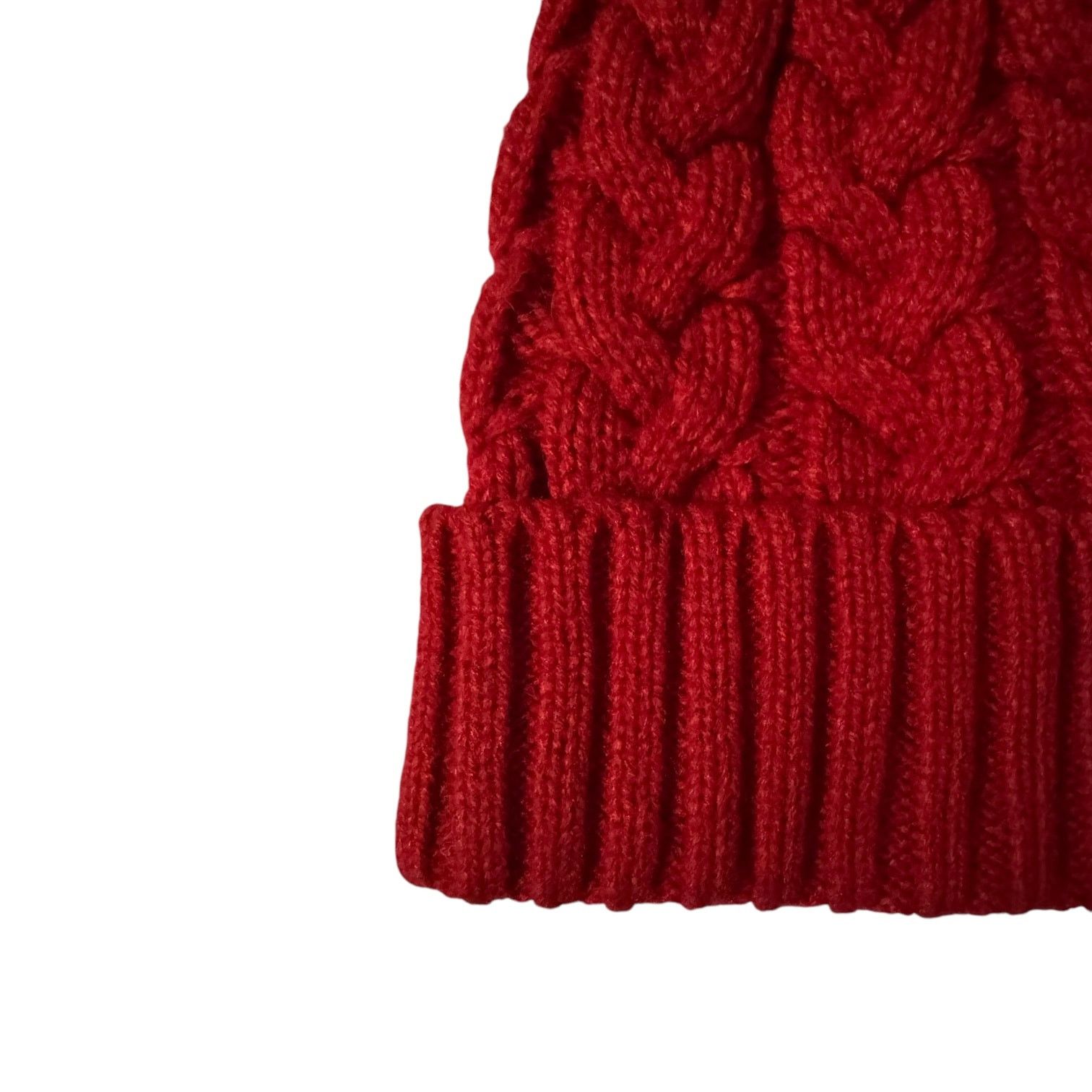 Other Unisex Red Knit Beanie Hat Winter Snow – One Size Fits Most Size ONE SIZE - 2 Thumbnail