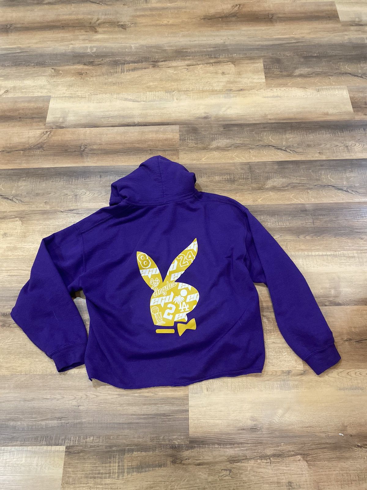 Playboy Play Boy Cropped Purple Hoodie Size US M / EU 48-50 / 2 - 2 Thumbnail