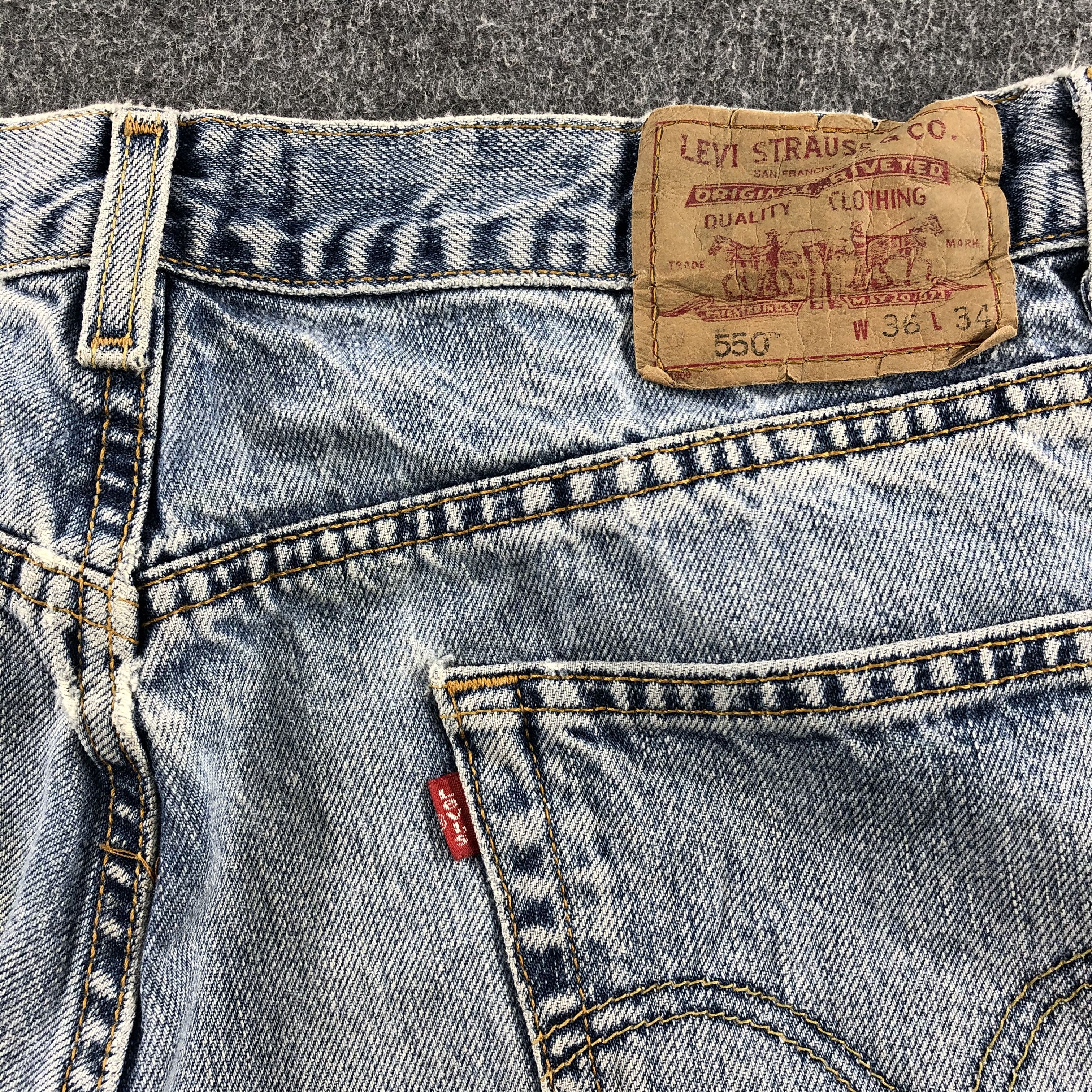 Levi's Light Wash Vintage Levis 550 Jeans-J1173 Size US 36 / EU 52 - 5 Thumbnail