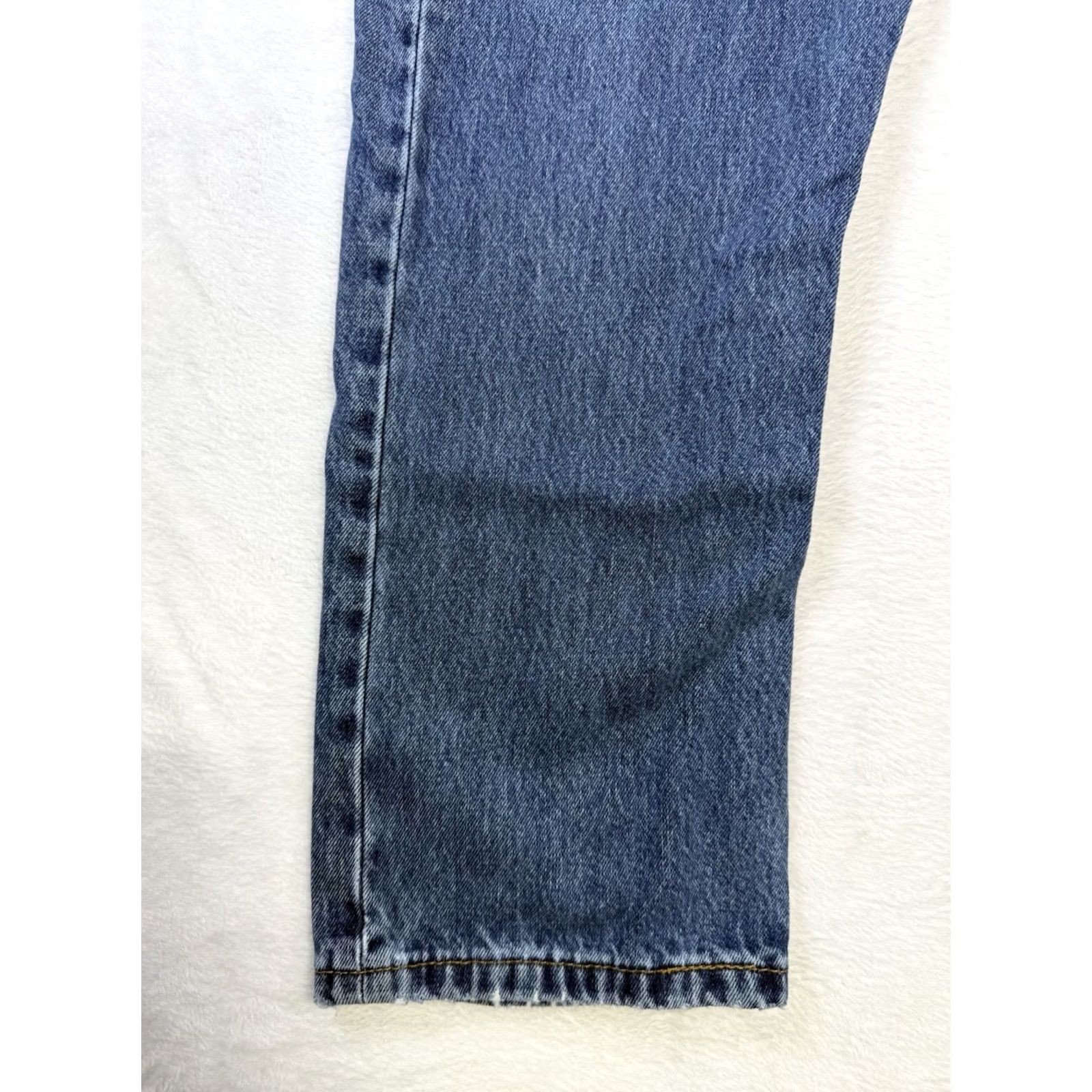 Levi's Levi's 505 Jeans Men 40x30 Regular Fit Straight Denim Blue 5-Pocket Zip Button Jeans Size US 40 / EU 56 - 3 Thumbnail