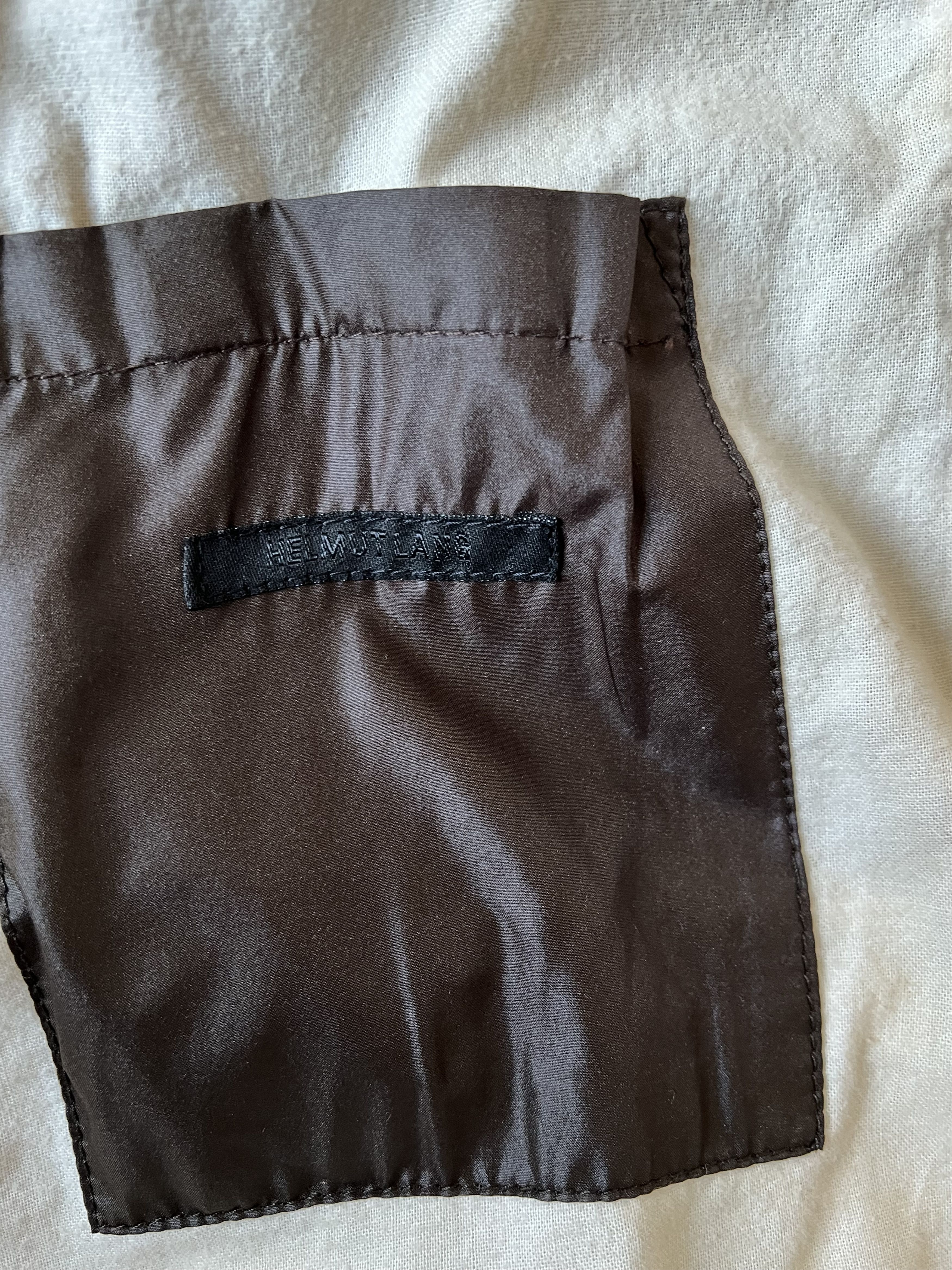 Helmut Lang HELMUT LANG satin cargo pocket bomber made in Italy Size US L / EU 52-54 / 3 - 7 Thumbnail