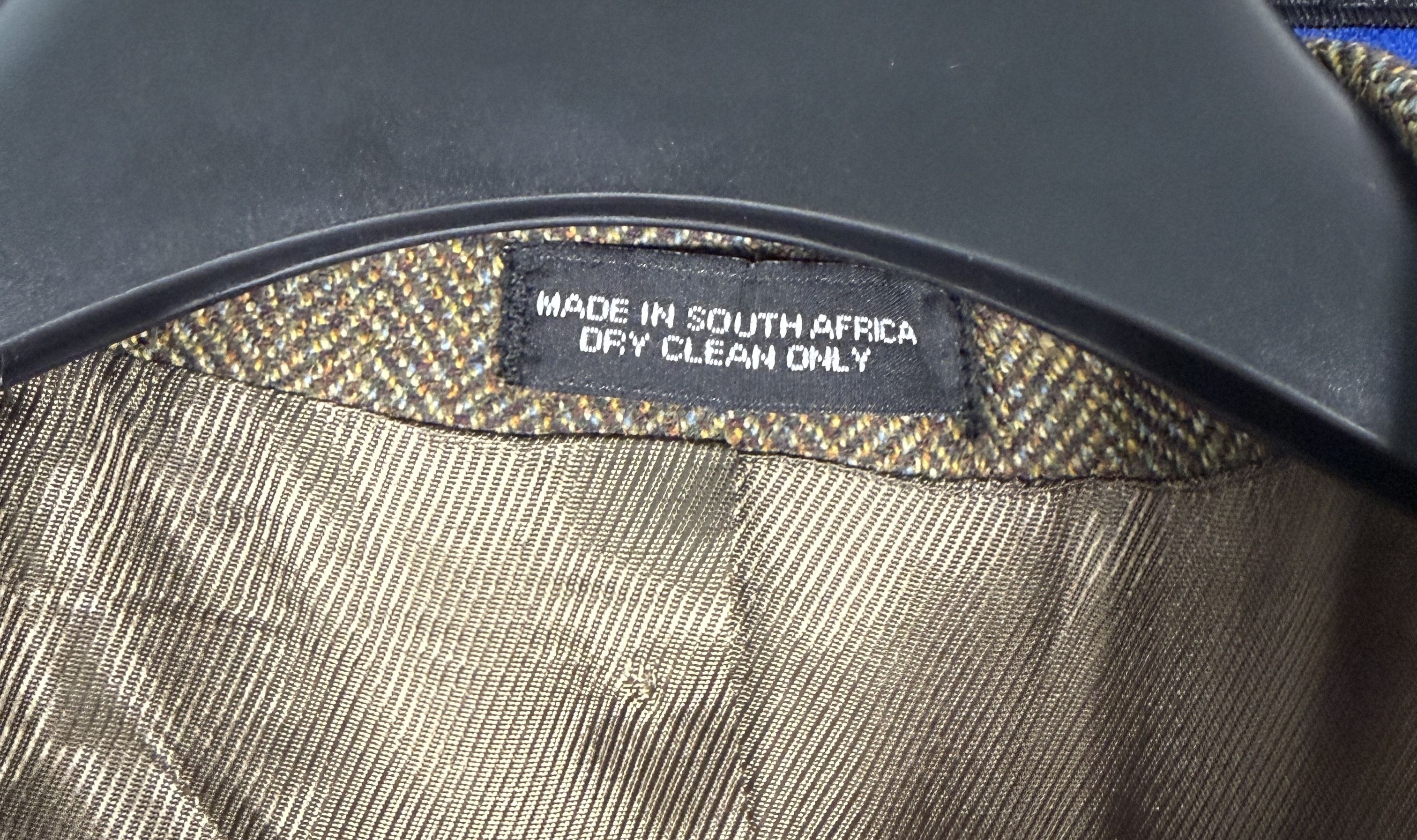 Oscar De La Renta Oscar de la Renta Lambswool Cashmere Herringbone Blazer 46L Size 46L - 3 Thumbnail