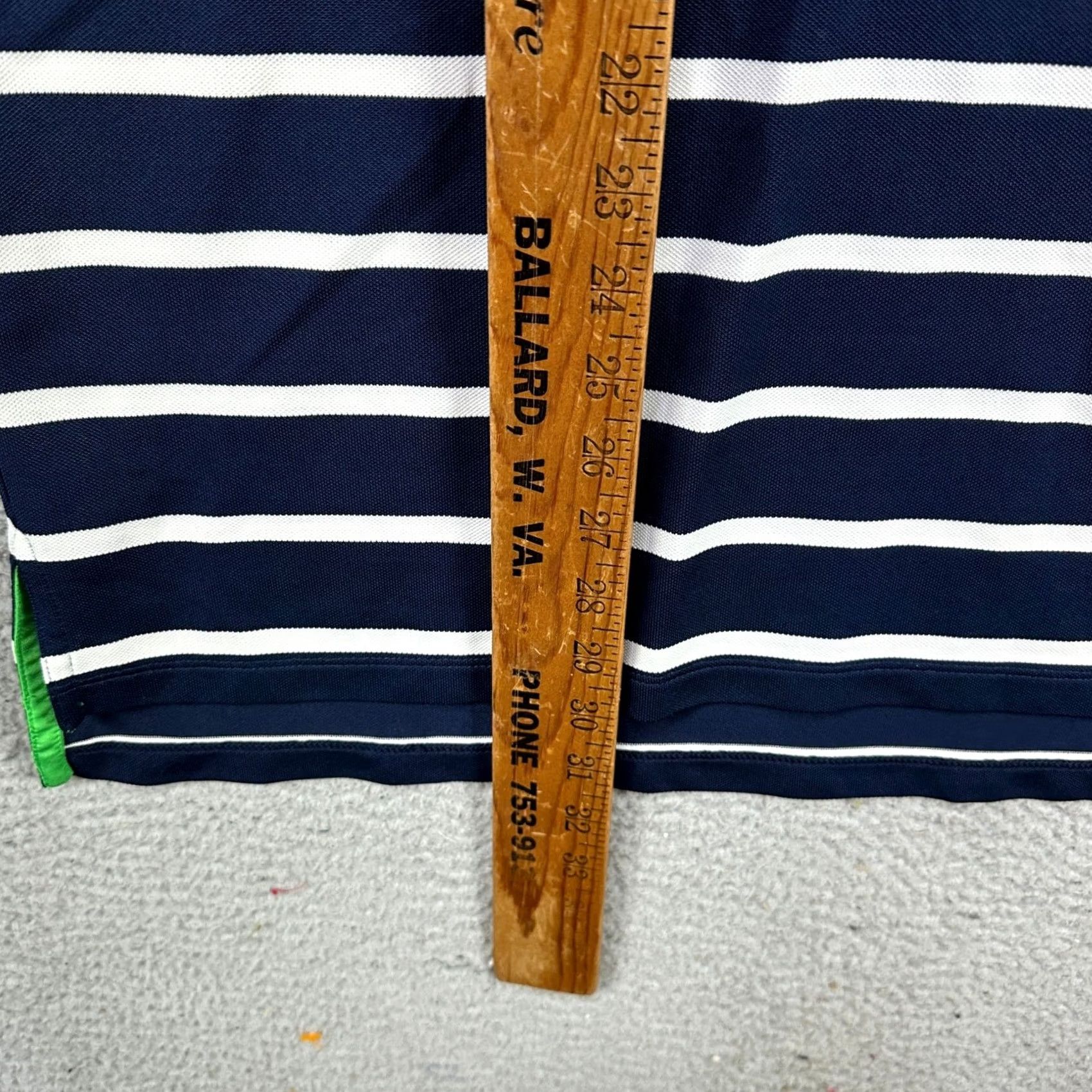RLX Ralph Lauren RLX Ralph Lauren Polo Shirt Golf XL Blue Black Stripes Athletic Short Sleeve Men Size US XL / EU 56 / 4 - 7 Thumbnail
