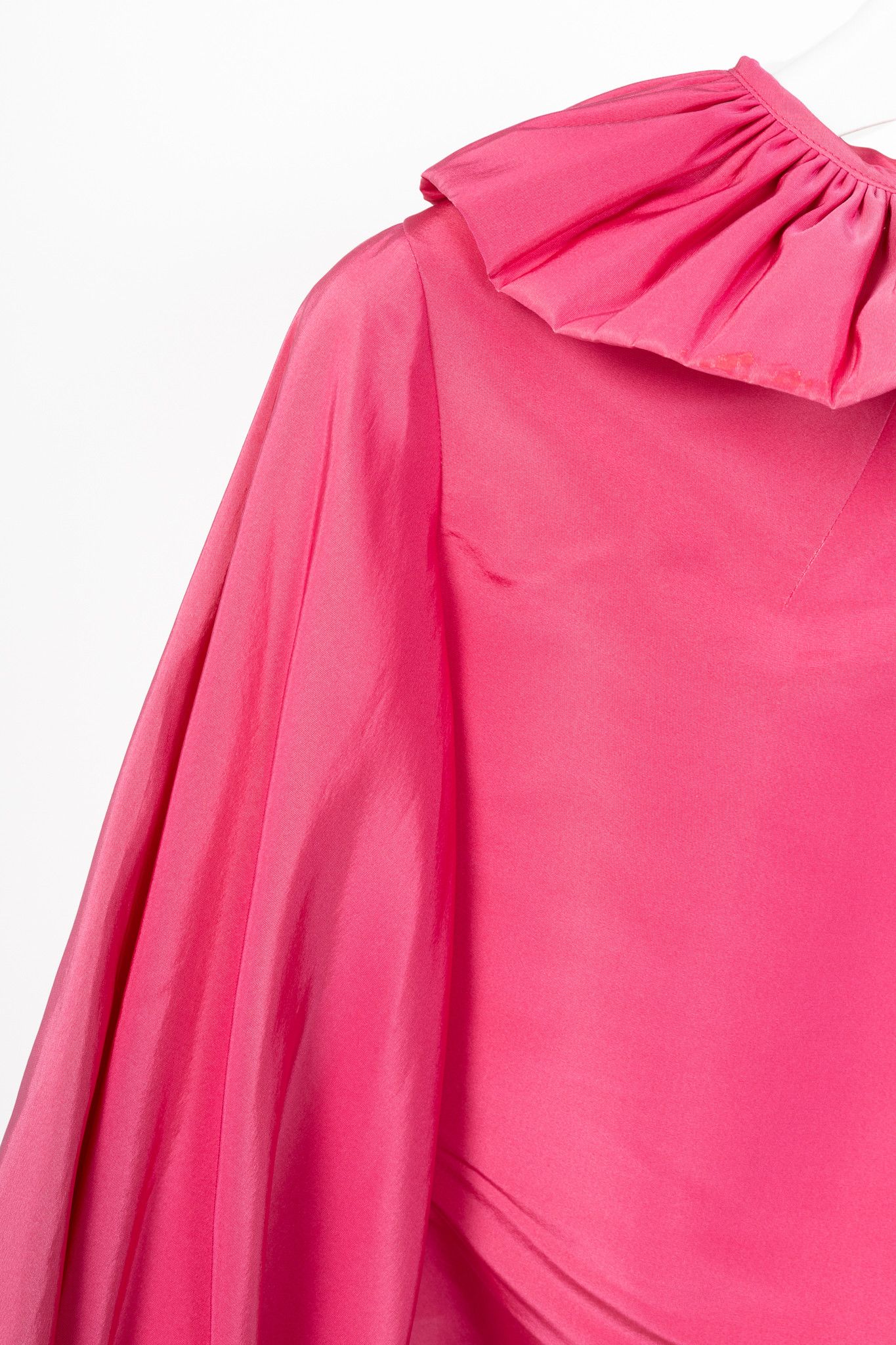 Other Greta Constantine Ofelia Pink Silk-Taffeta Ruffle Blouse Size S / US 4 / IT 40 - 5 Thumbnail